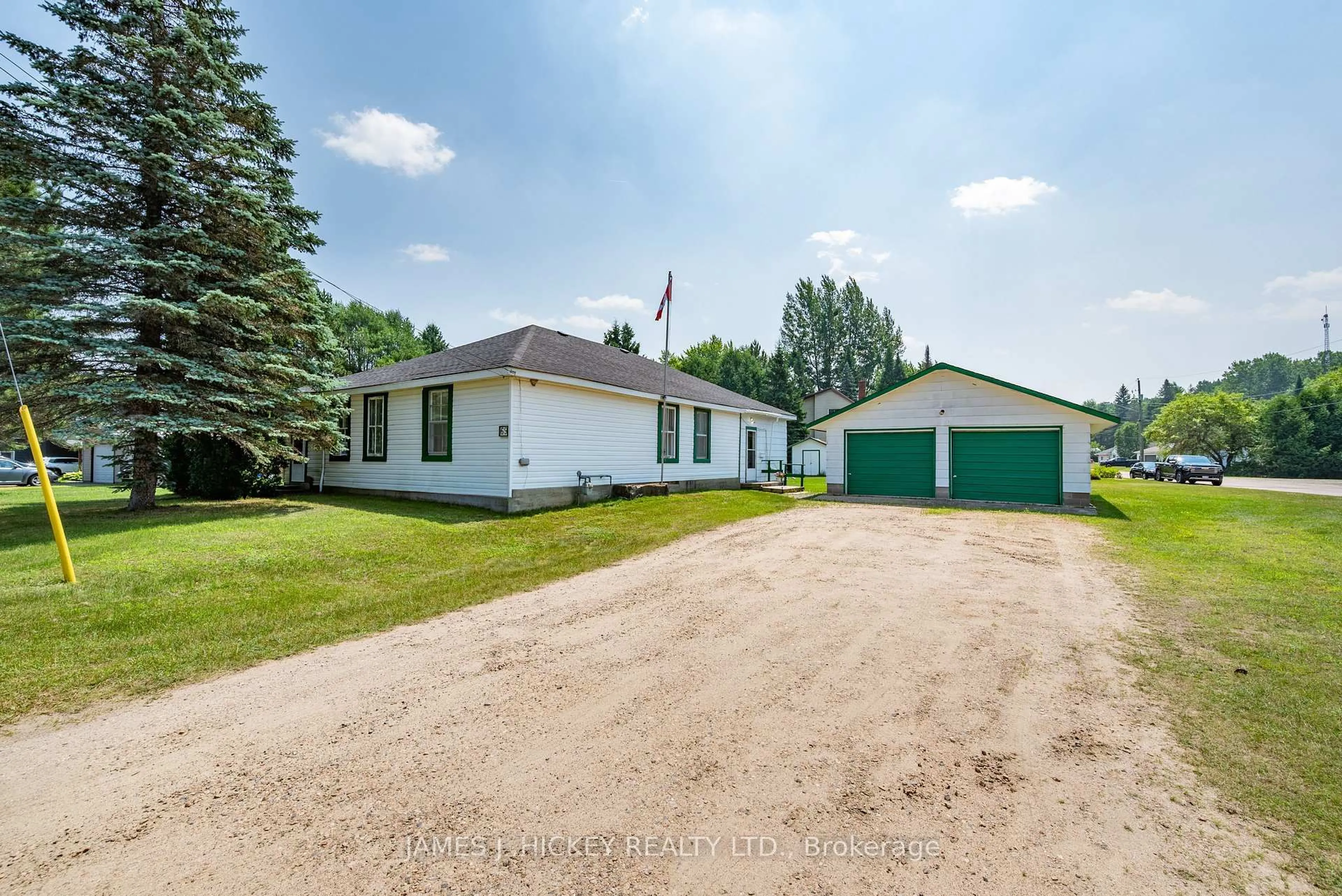 A pic from outside/outdoor area/front of a property/back of a property/a pic from drone, street for 69 Main St, Chalk River Ontario K0J 1J0
