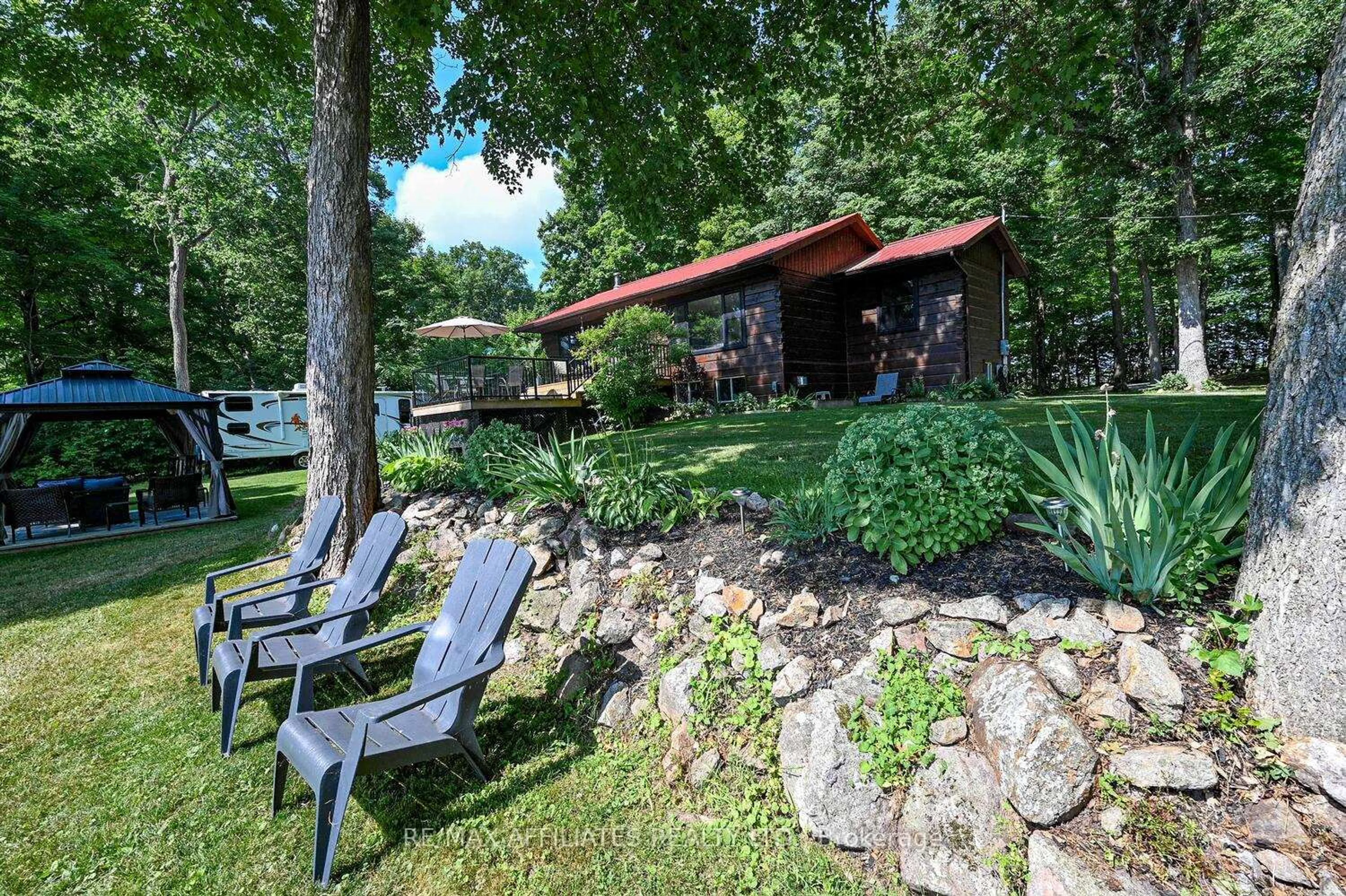 Patio, water/lake/river/ocean view for 133 Sugarhouse Lane, Rideau Lakes Ontario K0G 1X0