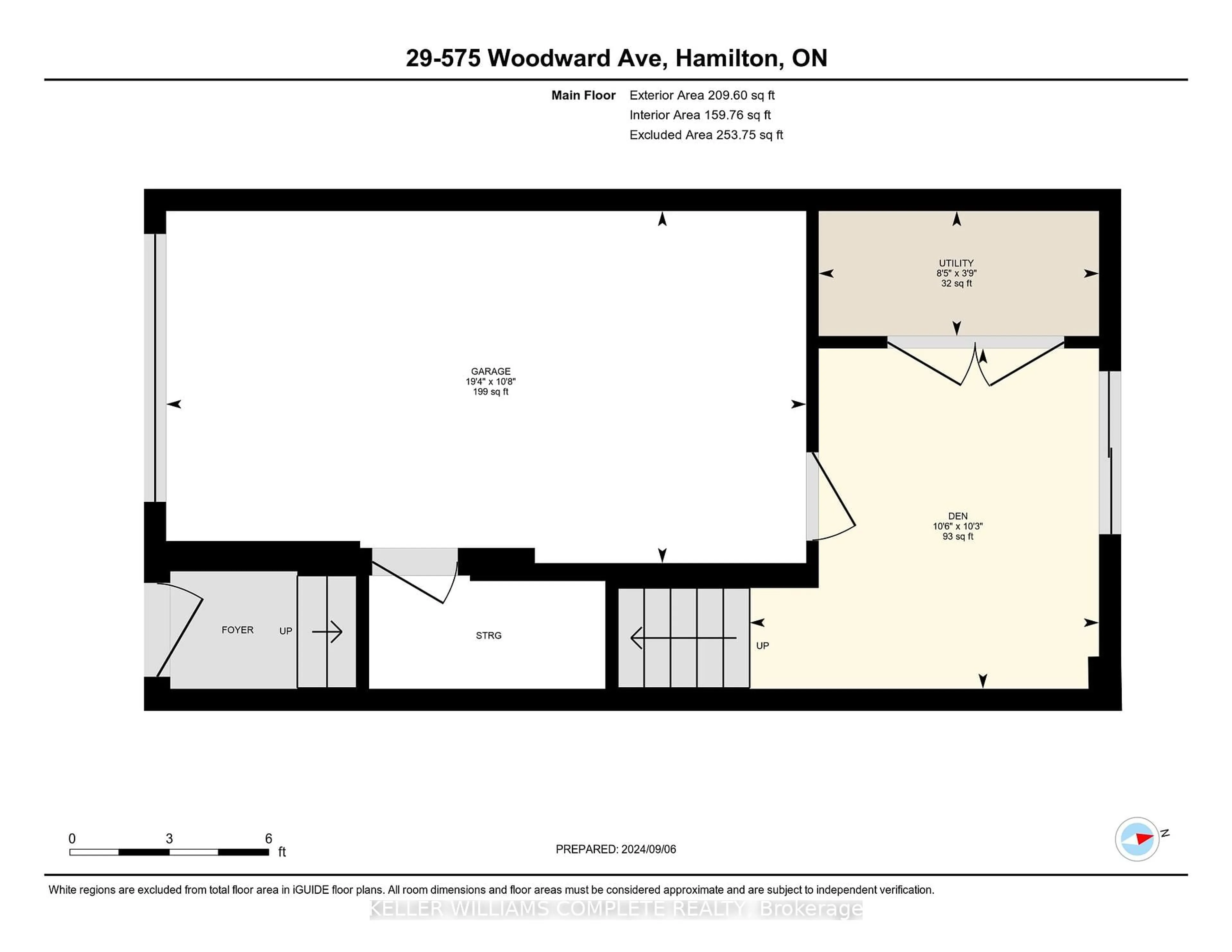 Floor plan for 575 Woodward Ave #29, Hamilton Ontario L8H 0B3