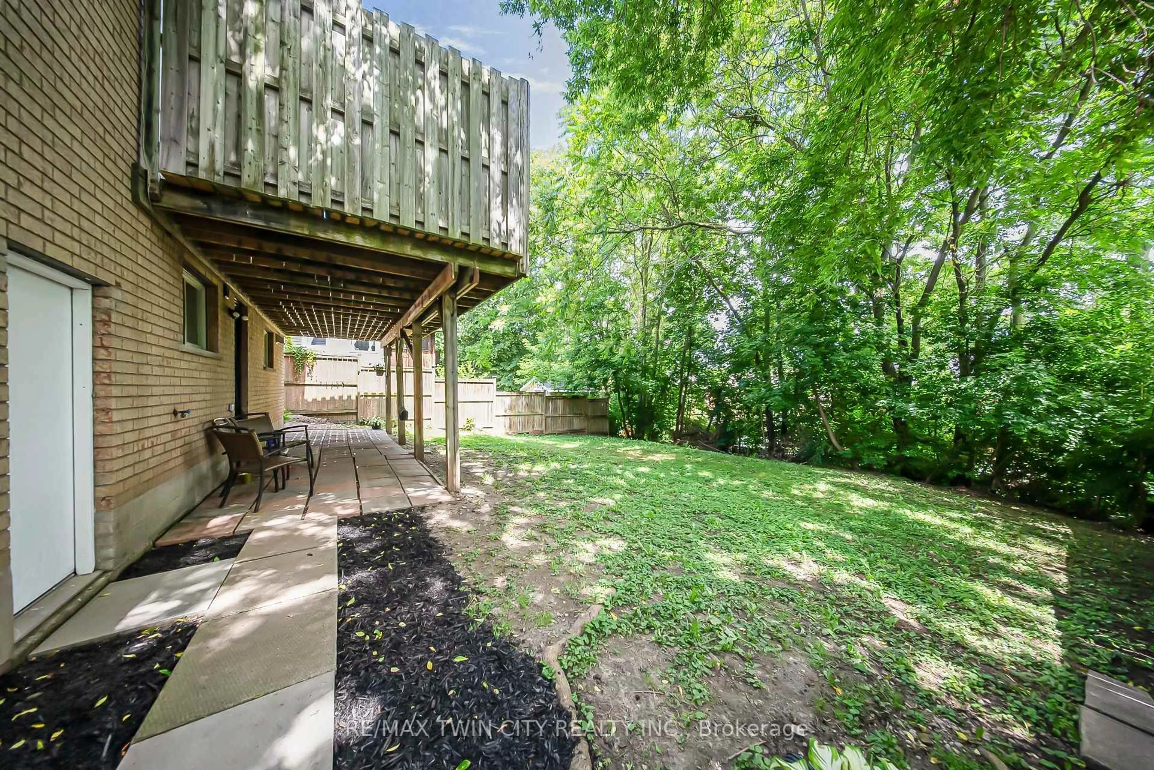 Patio, forest/trees view for 82 Galt St, Guelph Ontario N1H 3G7