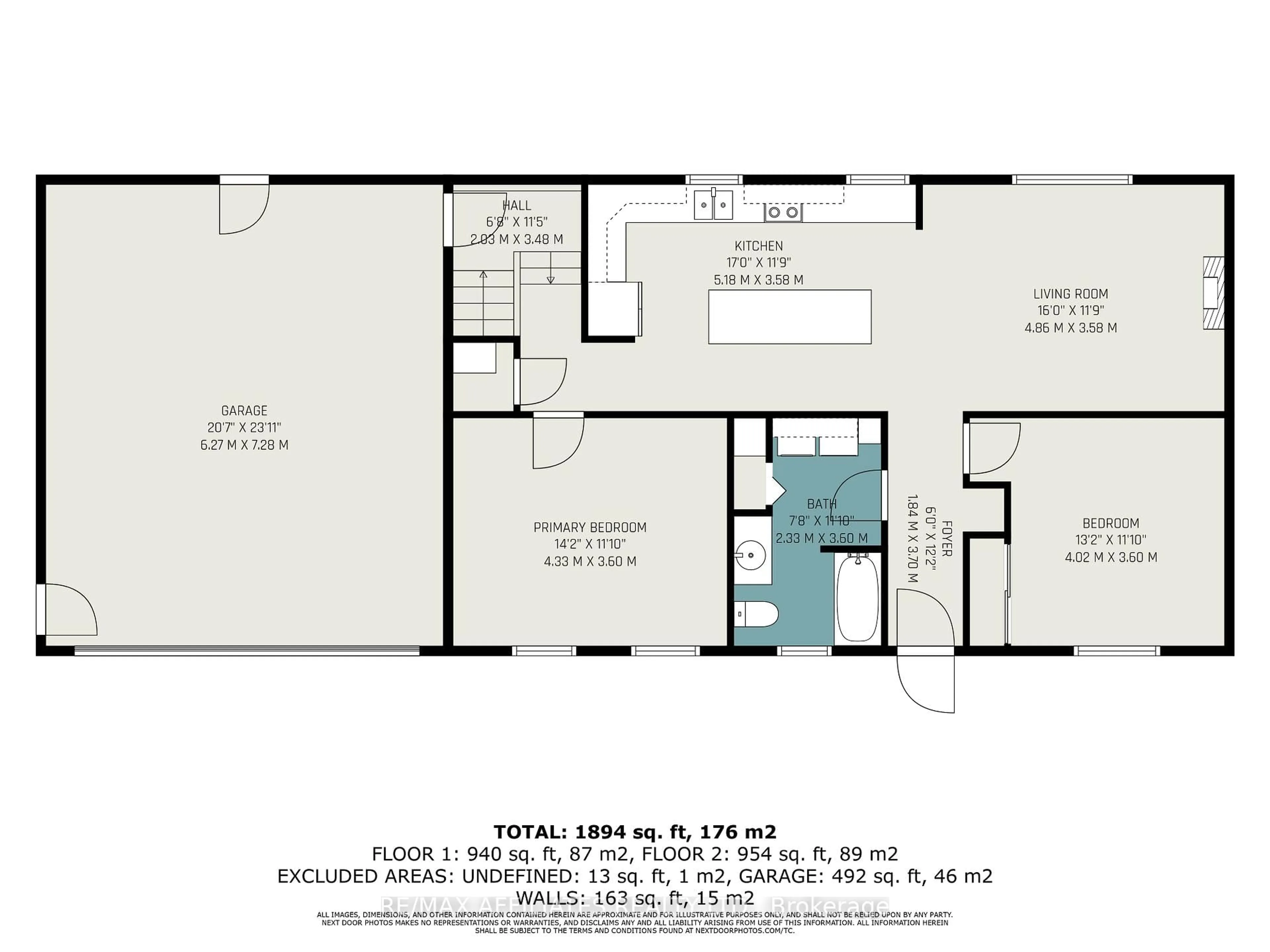 Floor plan for 47 Gladstone Ave, Smiths Falls Ontario K7A 1R8