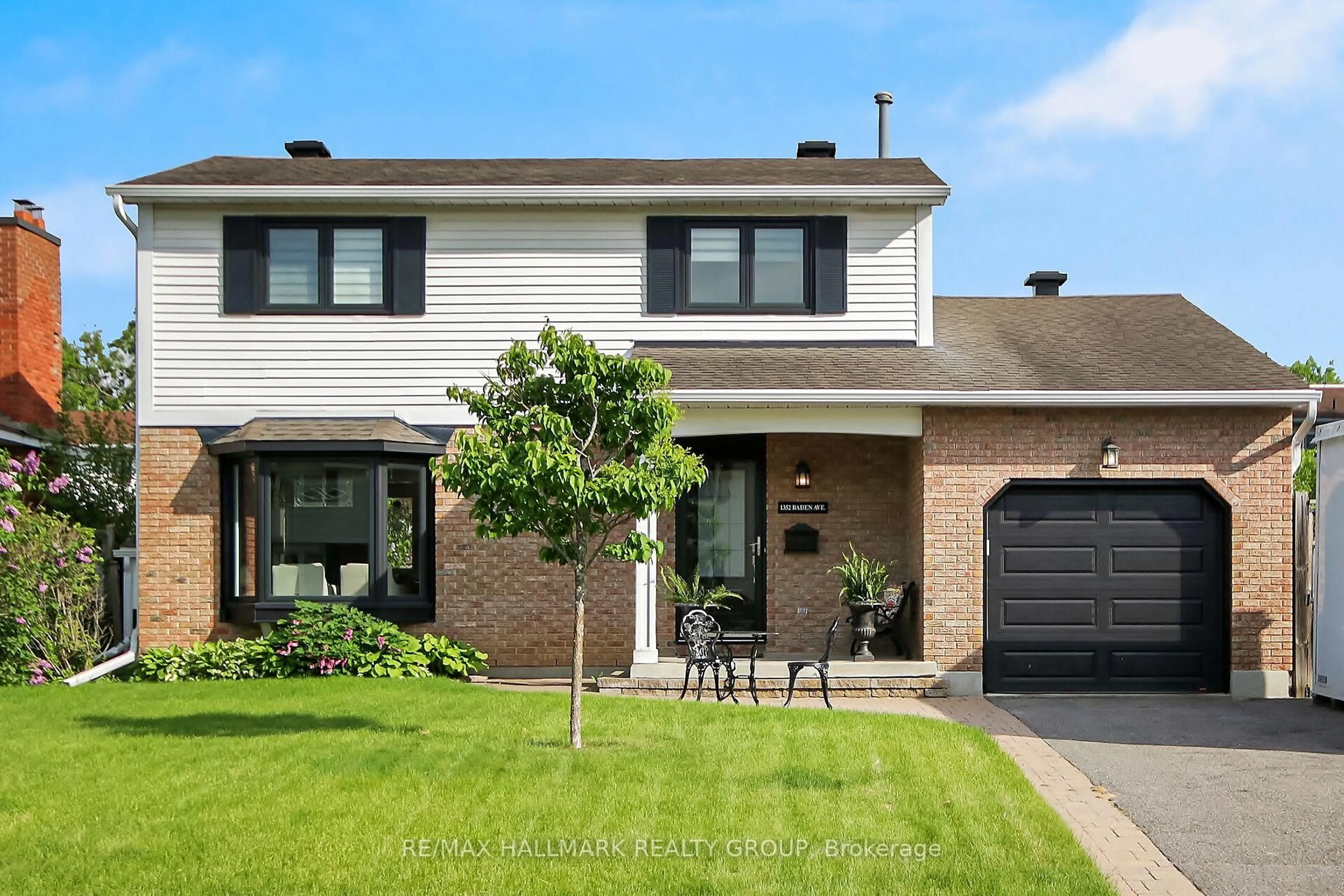 Home with brick exterior material, street for 1352 Baden Ave, Ottawa Ontario K1T 1V7