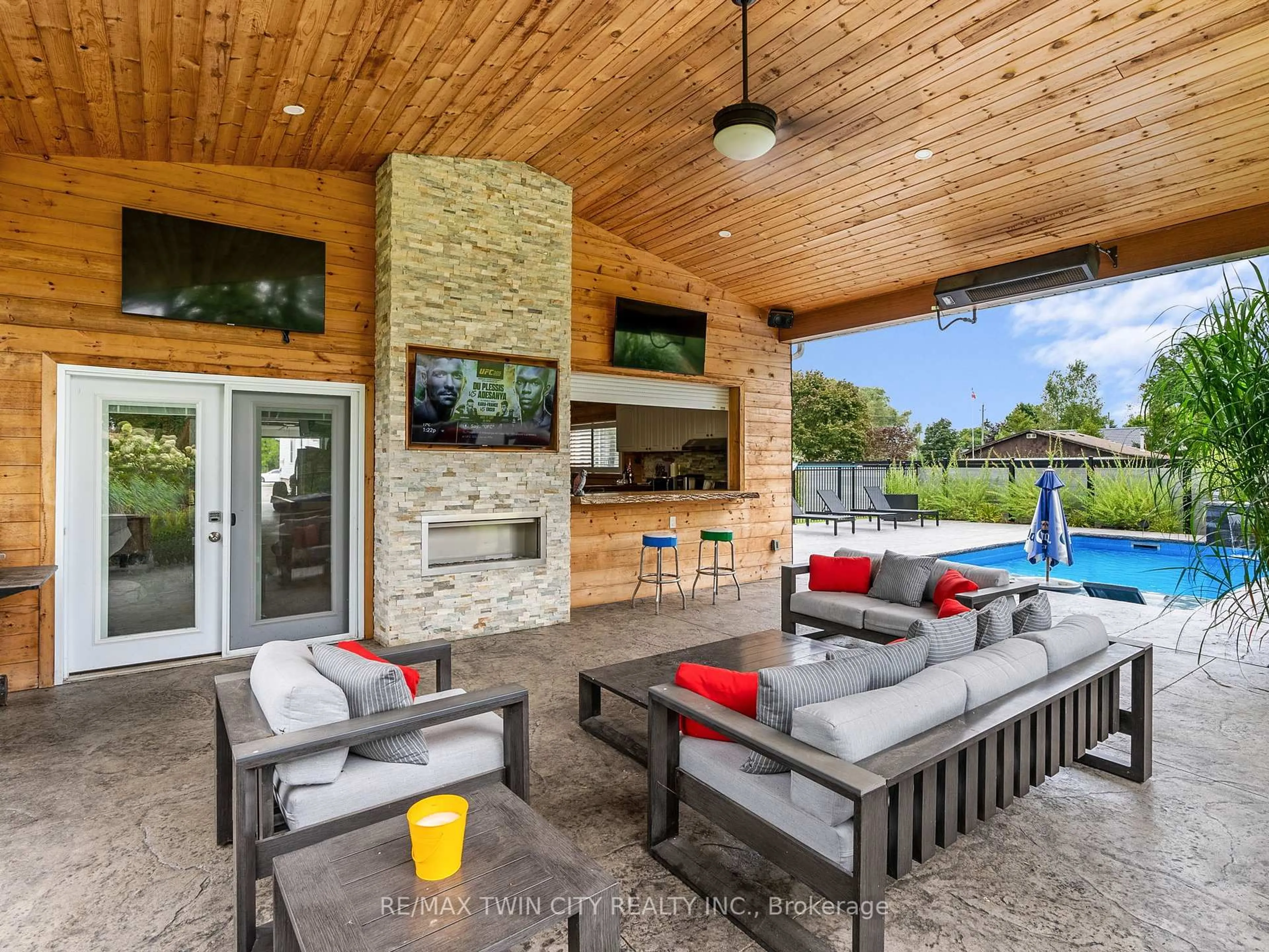 Patio, water/lake/river/ocean view for 233 Oakland Rd, Brant Ontario N0E 1R0