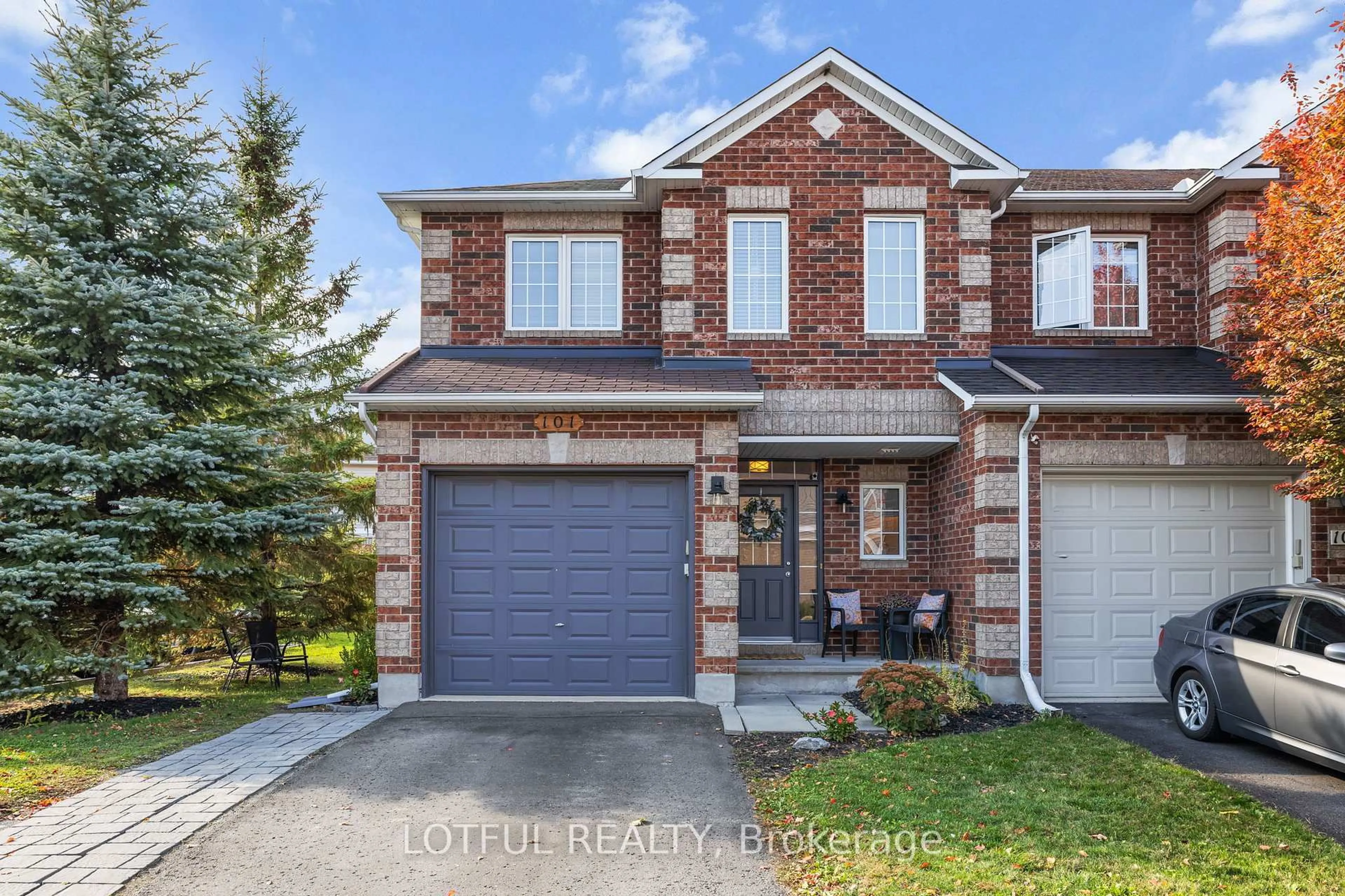 Home with brick exterior material, street for 101 Destiny Private, Ottawa Ontario K4A 0K6