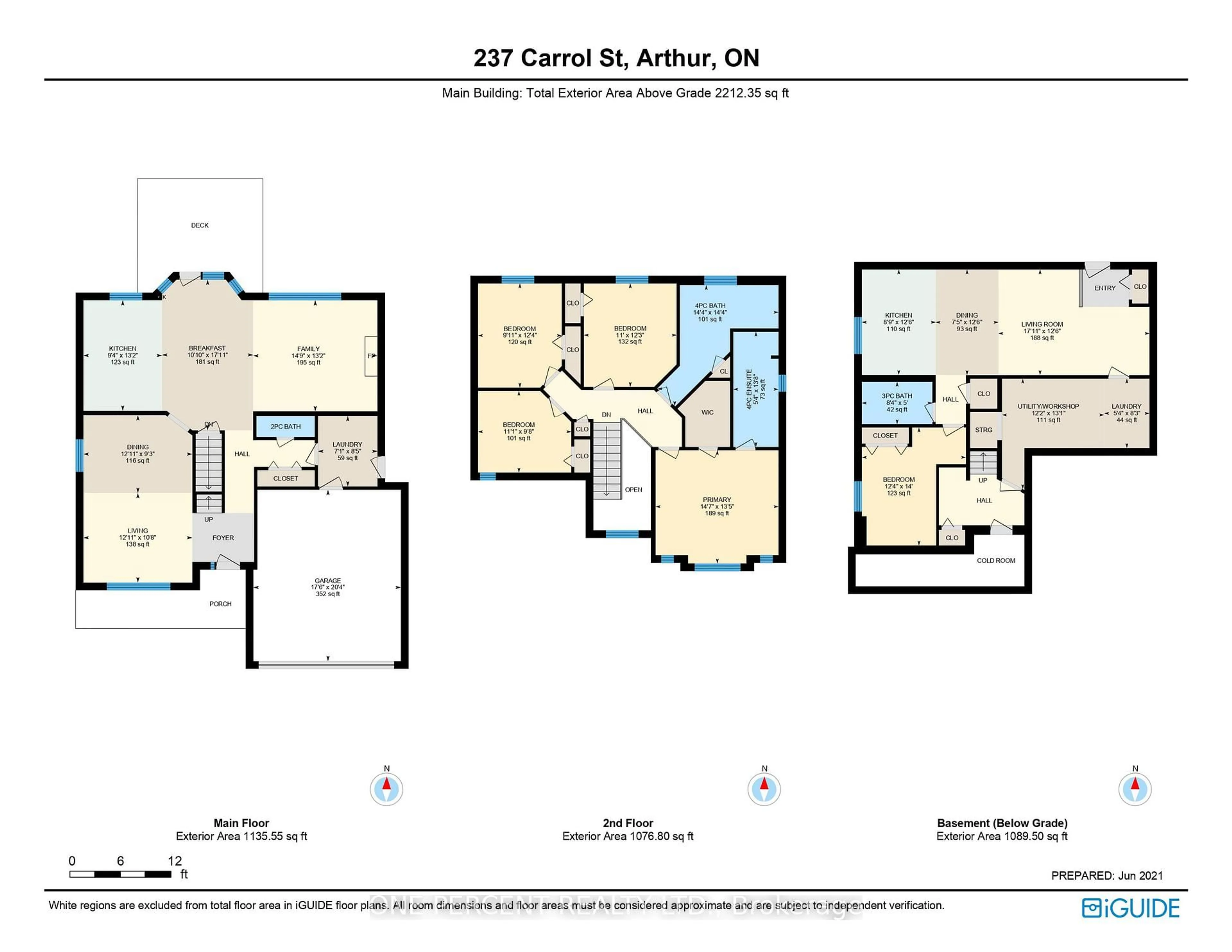 Floor plan for 237 Carrol St, Wellington North Ontario N0G 1A0