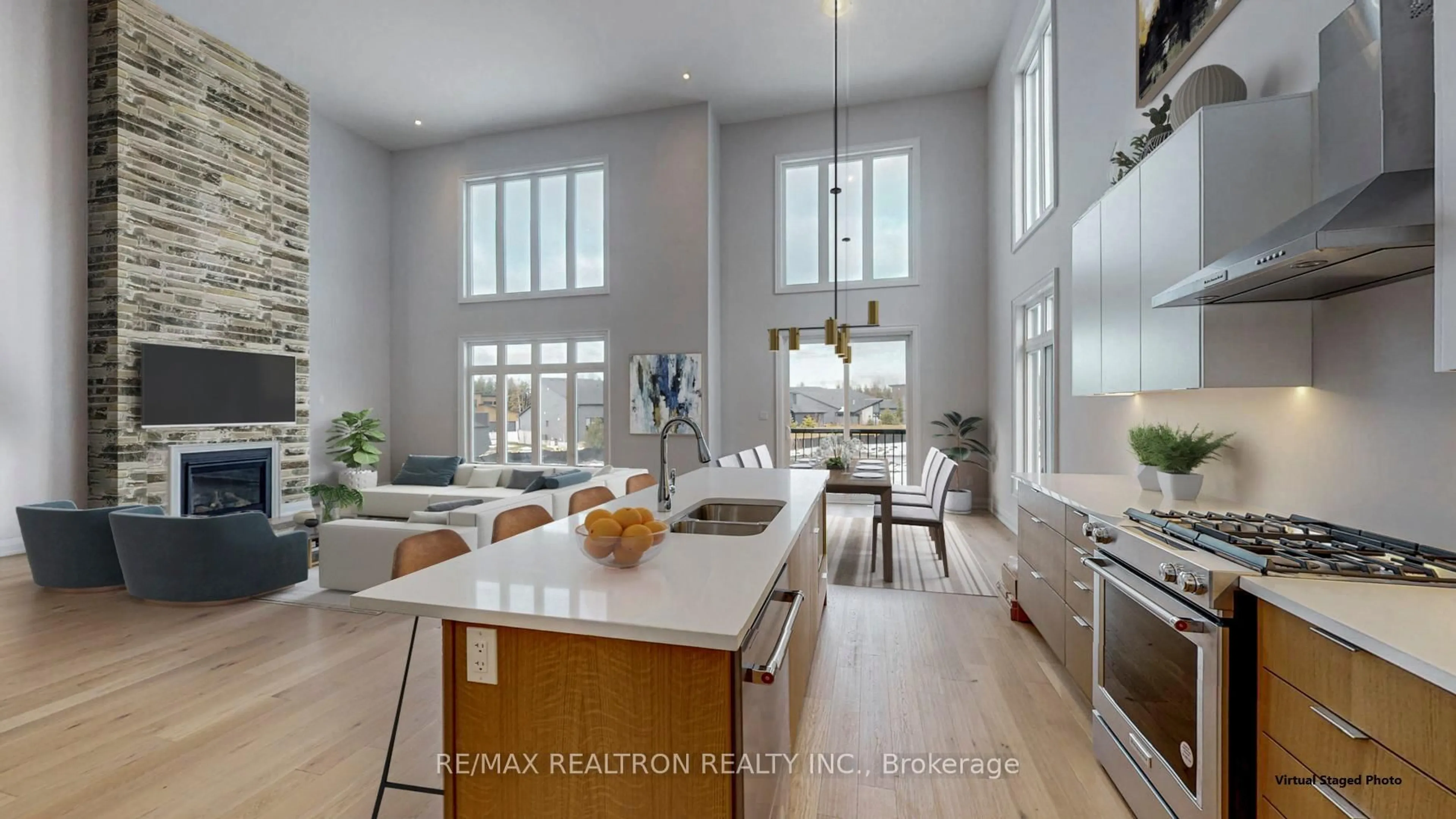 Open concept kitchen, unknown for 97 Goldie Crt, Blue Mountains Ontario N0H 1J0