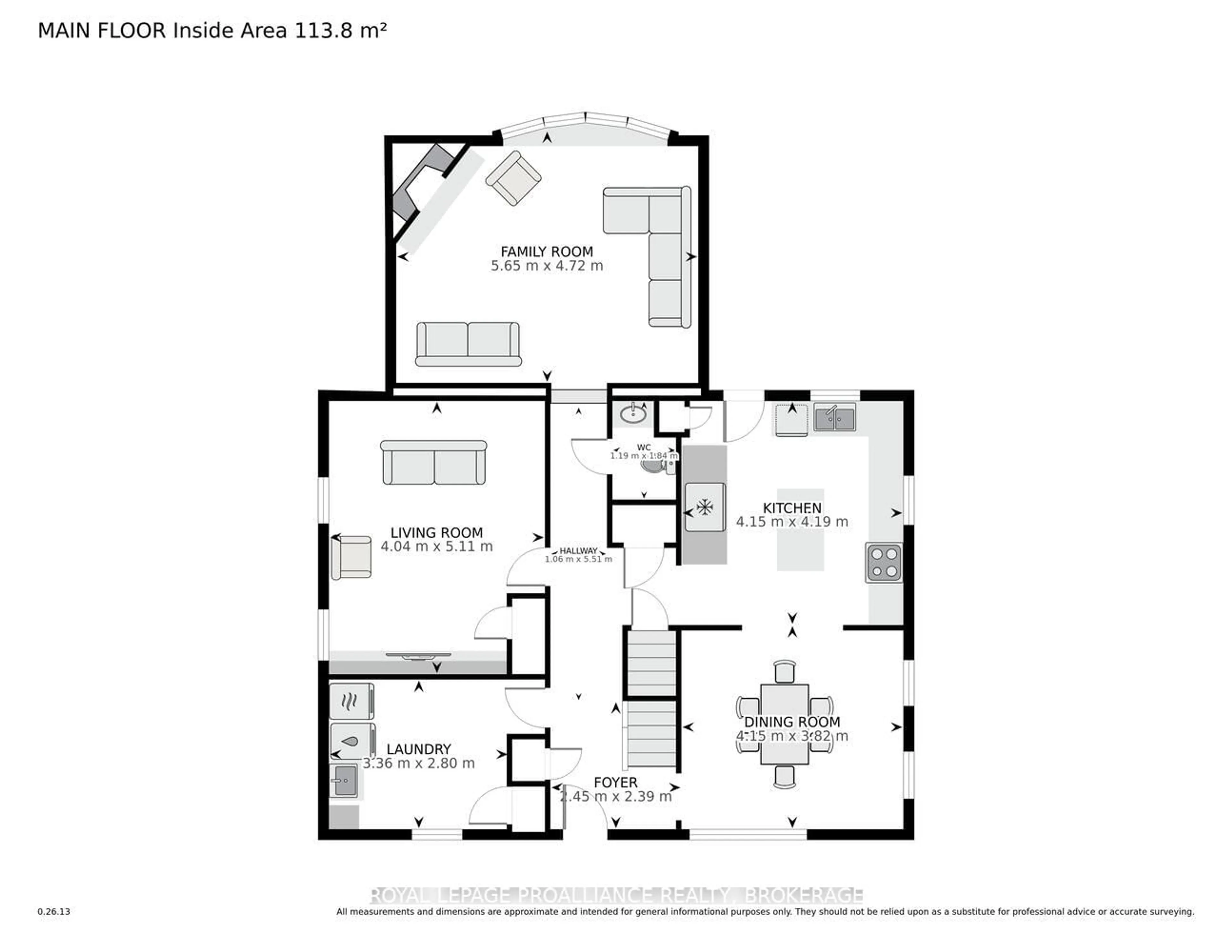 Floor plan for 16 Mccready St, Brockville Ontario K6V 5N3