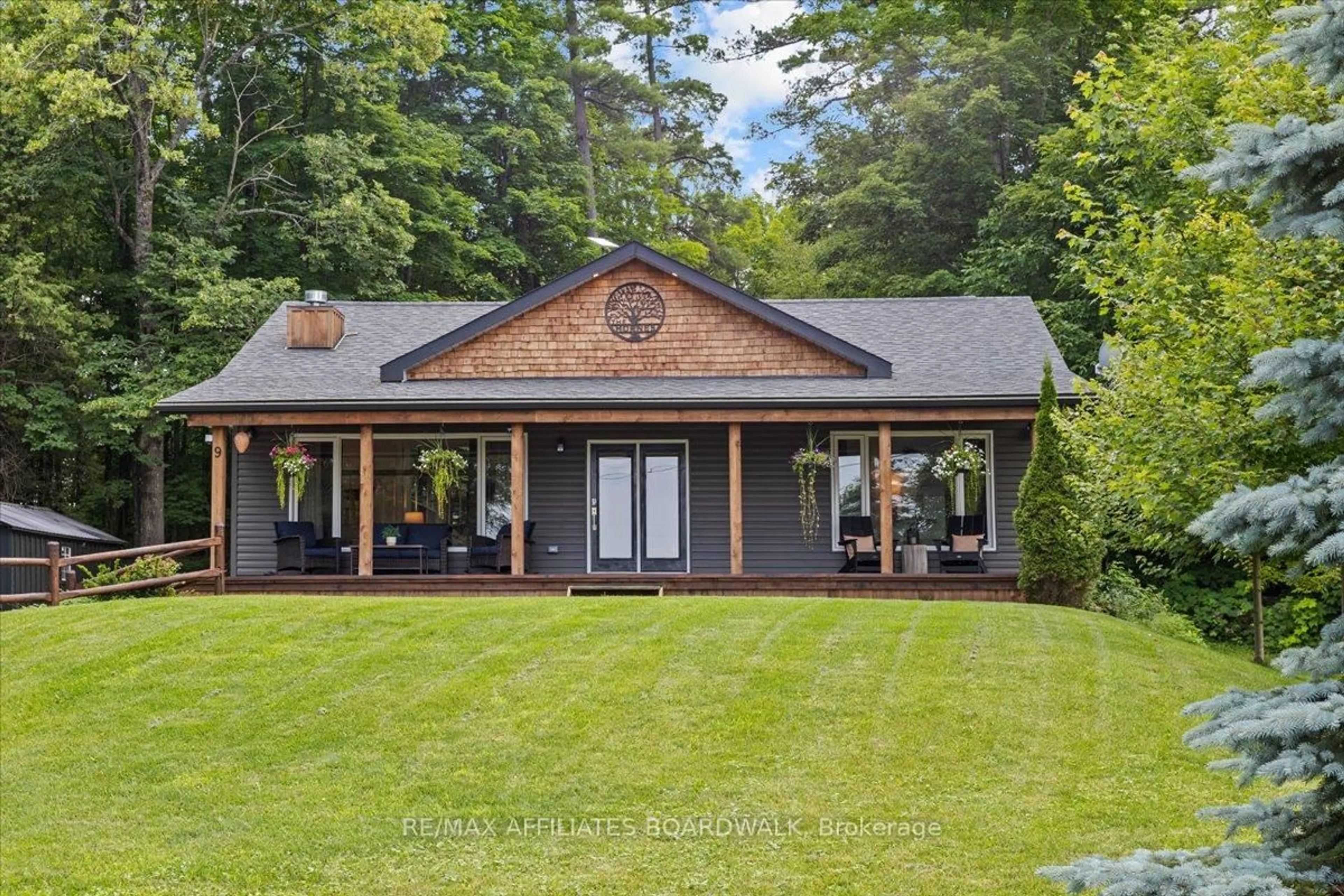 Home with brick exterior material, water/lake/river/ocean view for 9 Skebo Lane, Renfrew Ontario K7V 3Z8