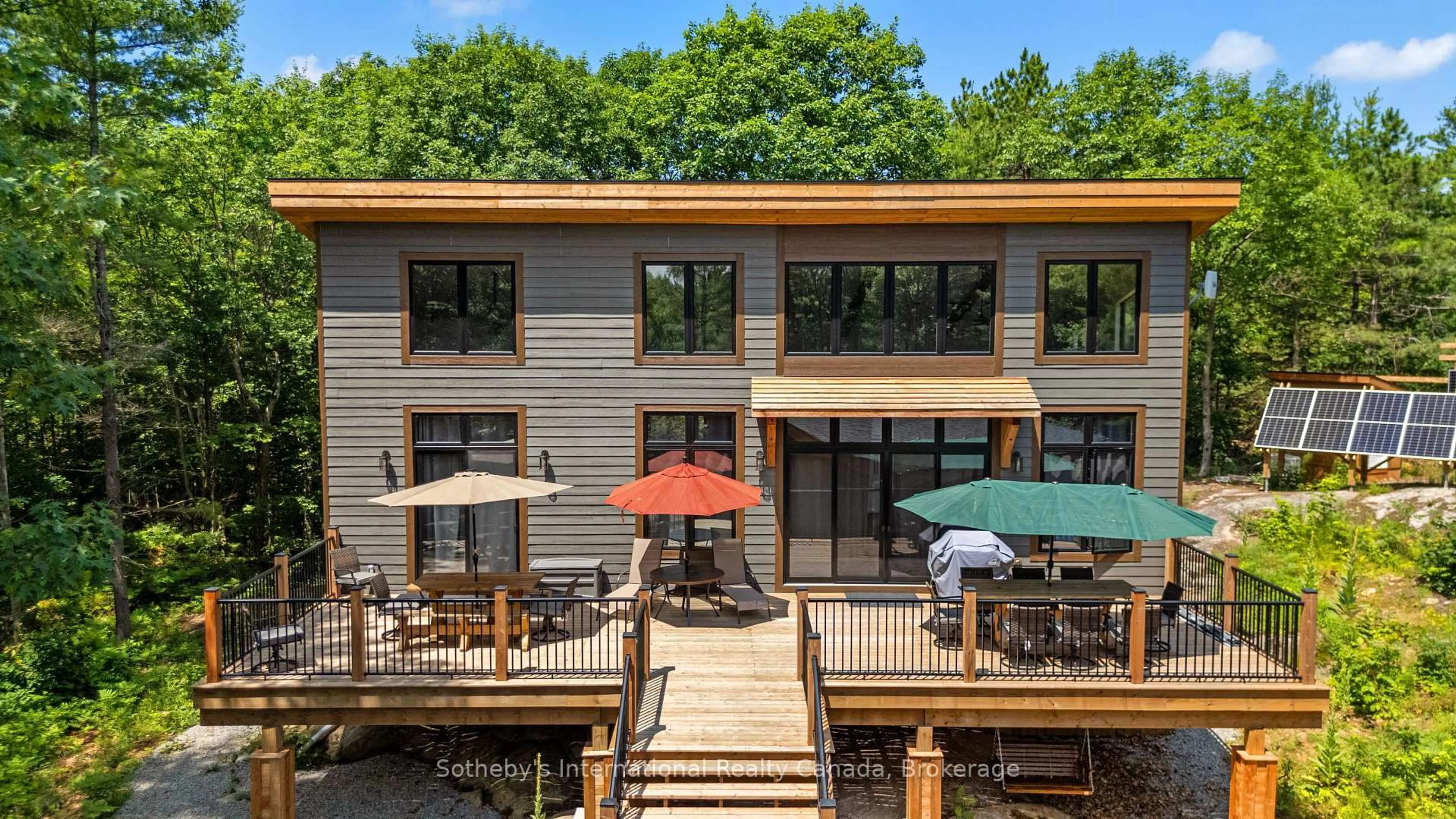 Patio, water/lake/river/ocean view for 103 WHITES FALLS Rd, Georgian Bay Ontario L0K 1S0