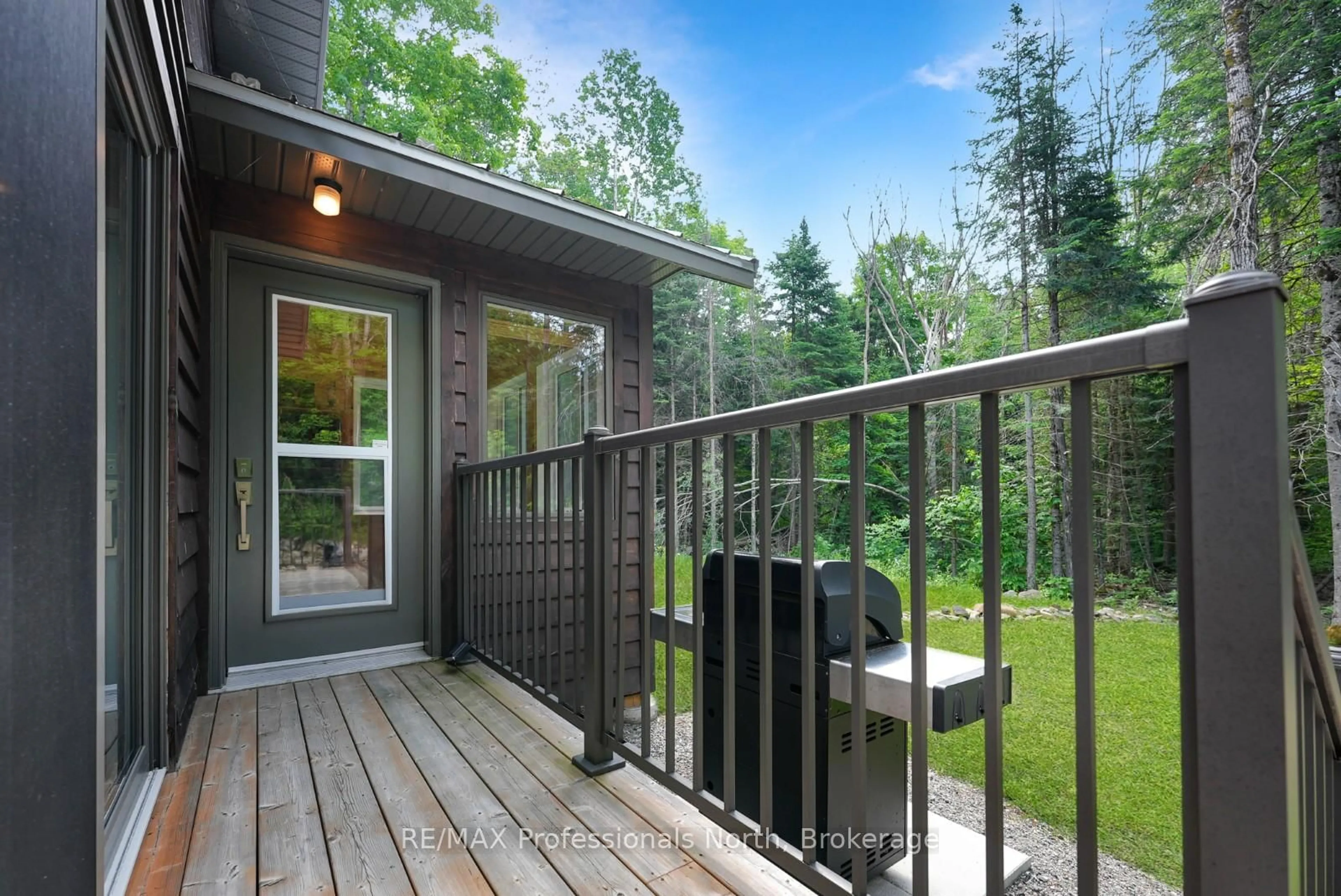 Patio, forest/trees view for 1462 Minnicock Lake Rd, Highlands East Ontario K0M 1S0