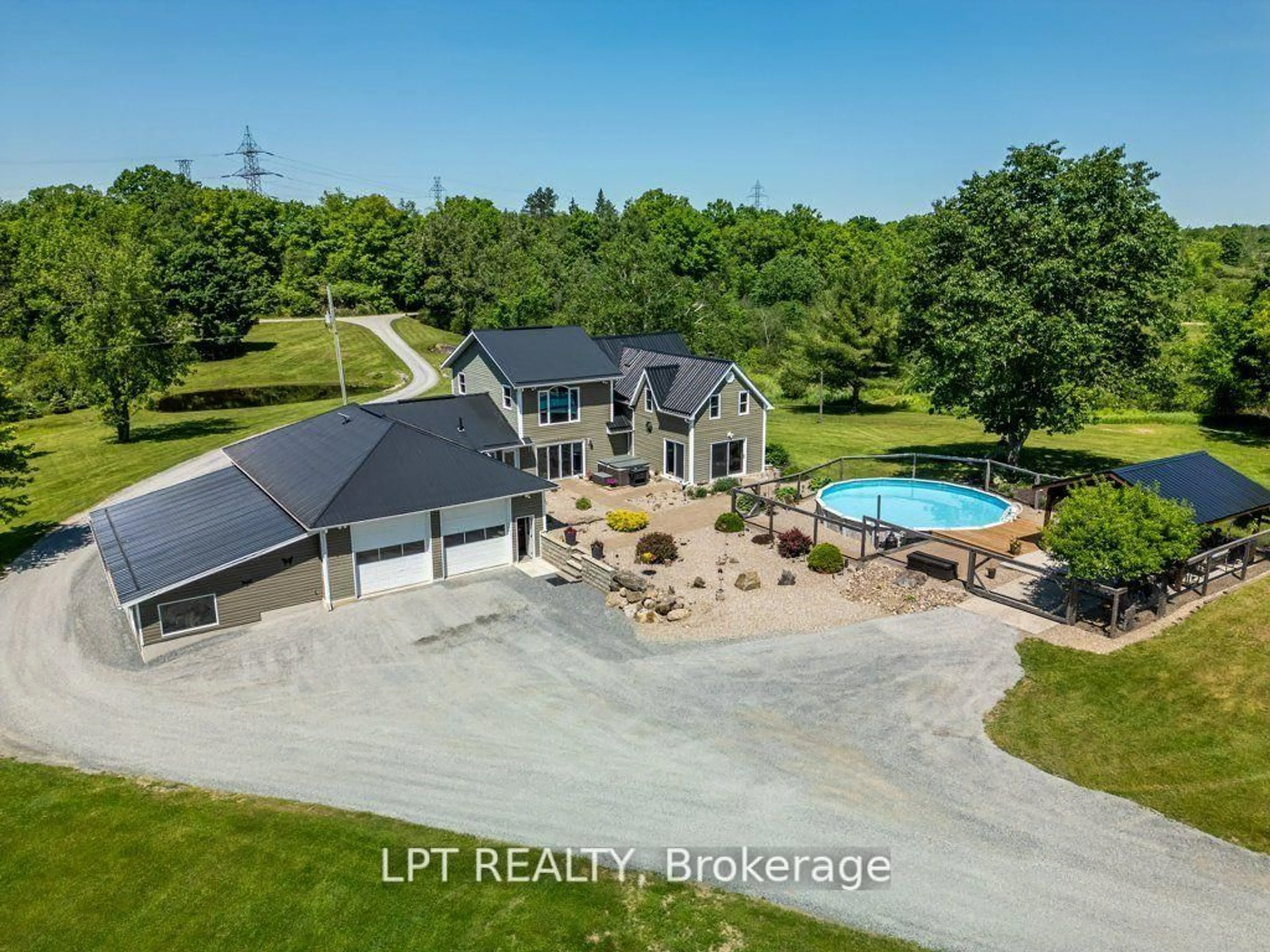 A pic from outside/outdoor area/front of a property/back of a property/a pic from drone, water/lake/river/ocean view for 1758 Forty Foot Rd, Godfrey Ontario K0H 1T0