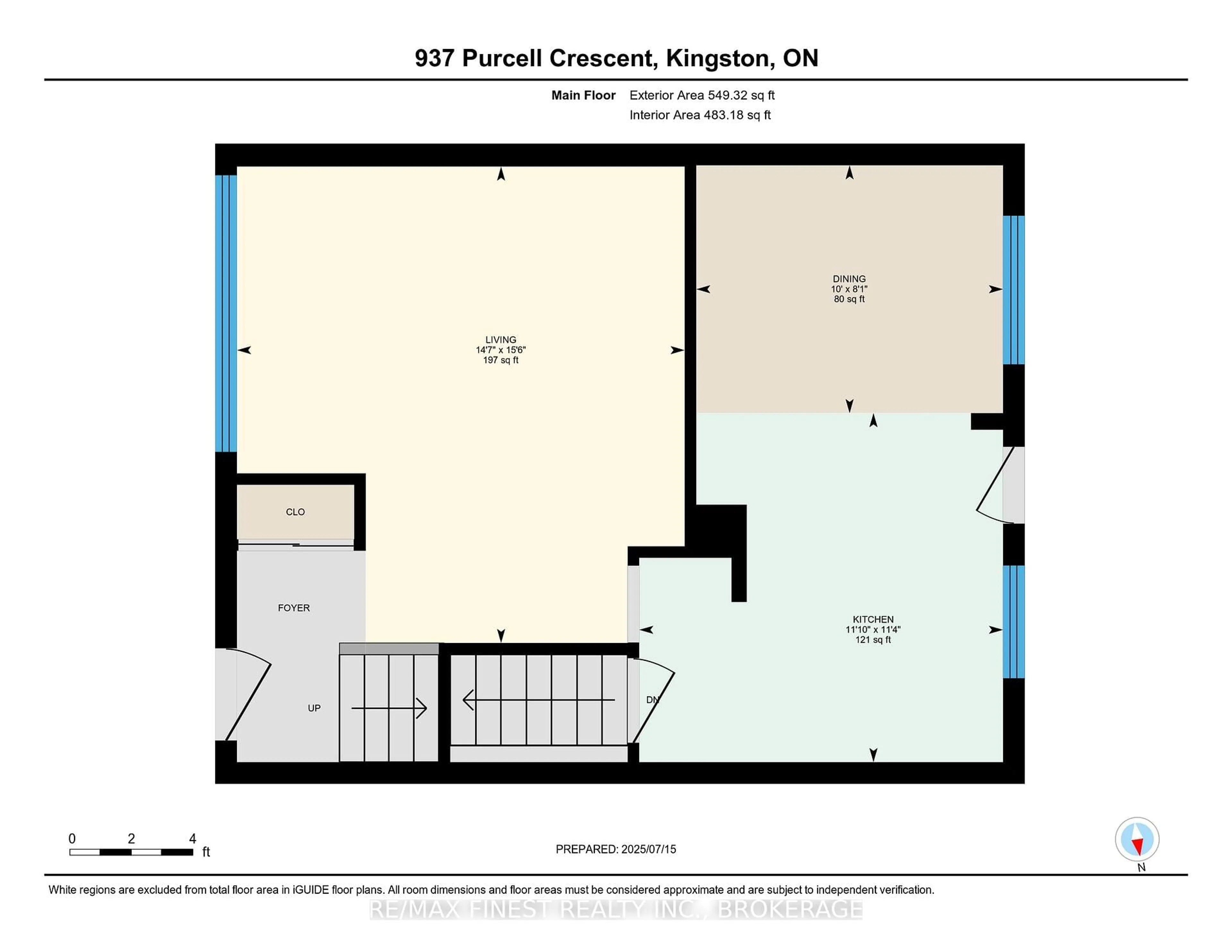Floor plan for 937 Purcell Cres, Kingston Ontario K7P 1C1