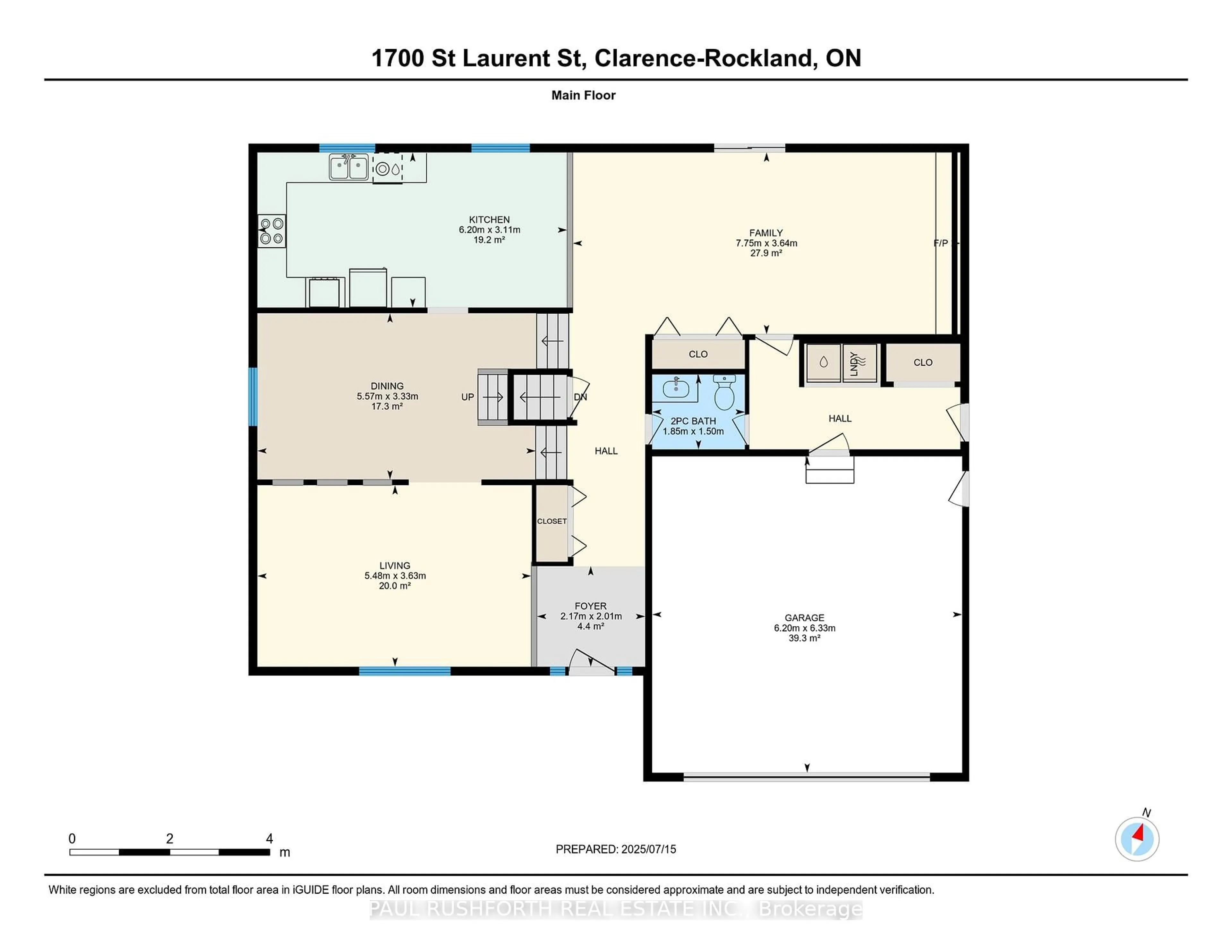 Floor plan for 1700 Saint-Laurent St, Clarence-Rockland Ontario K4K 1C2