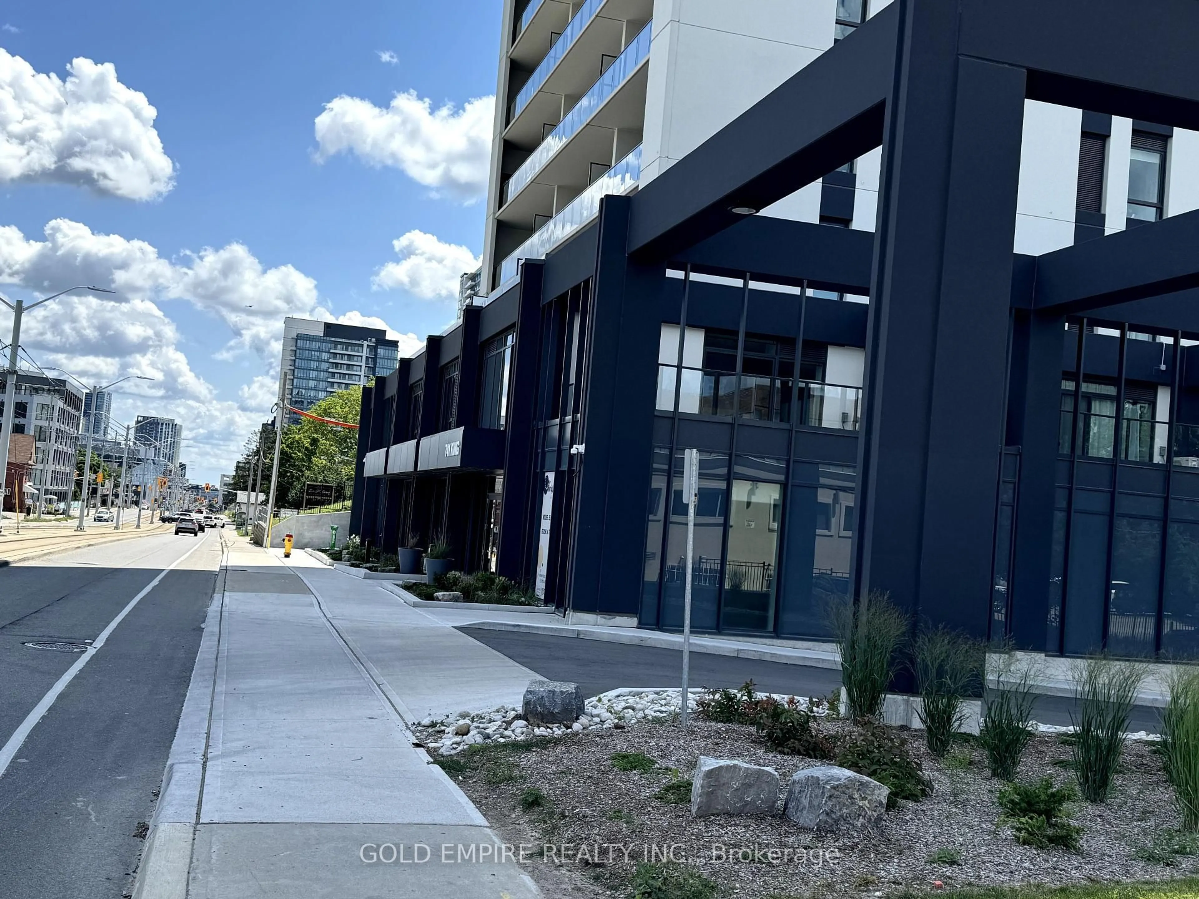 A pic from outside/outdoor area/front of a property/back of a property/a pic from drone, street for 741 King St #1306, Kitchener Ontario N2G 1E5
