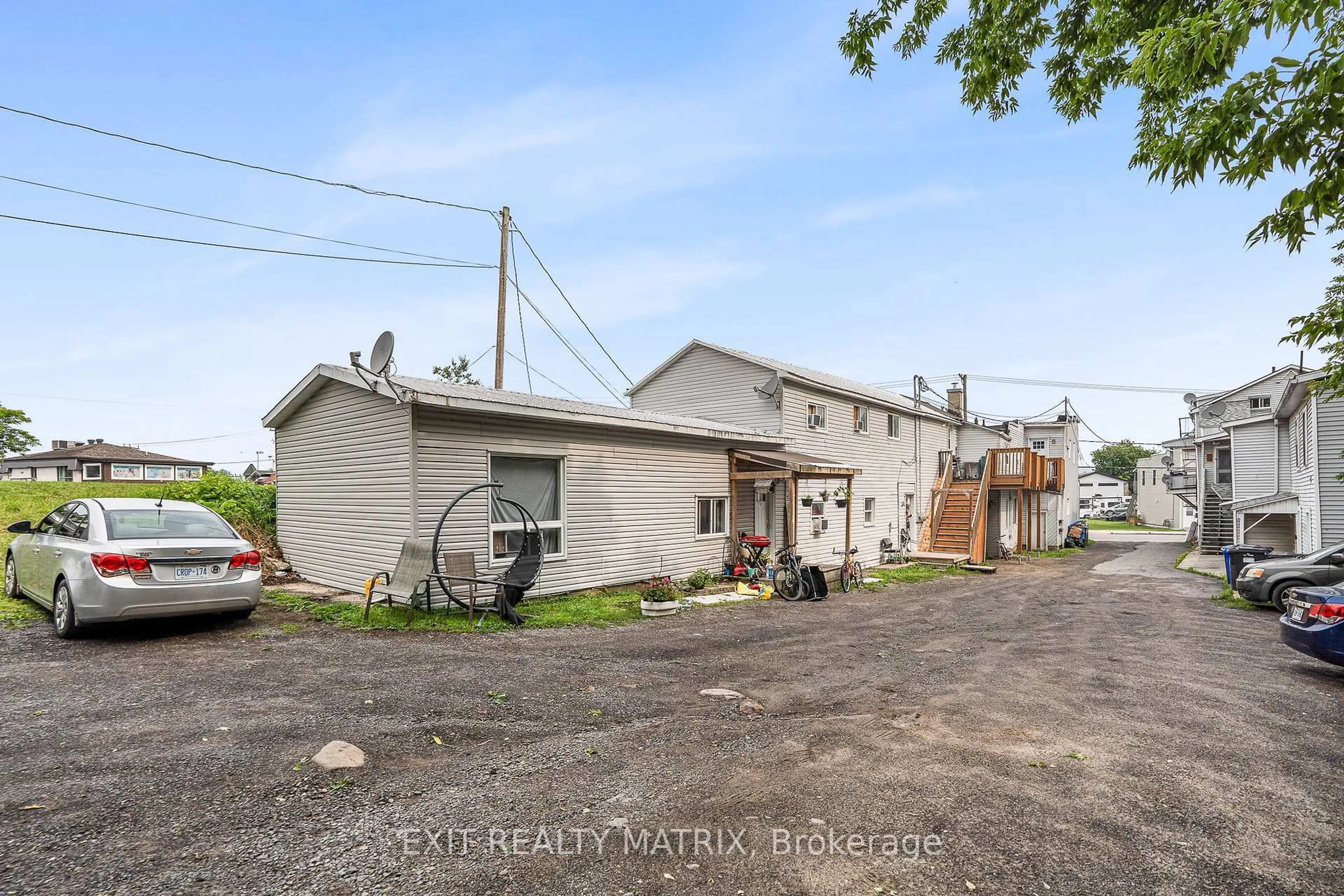 A pic from outside/outdoor area/front of a property/back of a property/a pic from drone, street for 712-718 Main St, Hawkesbury Ontario K6A 1B4