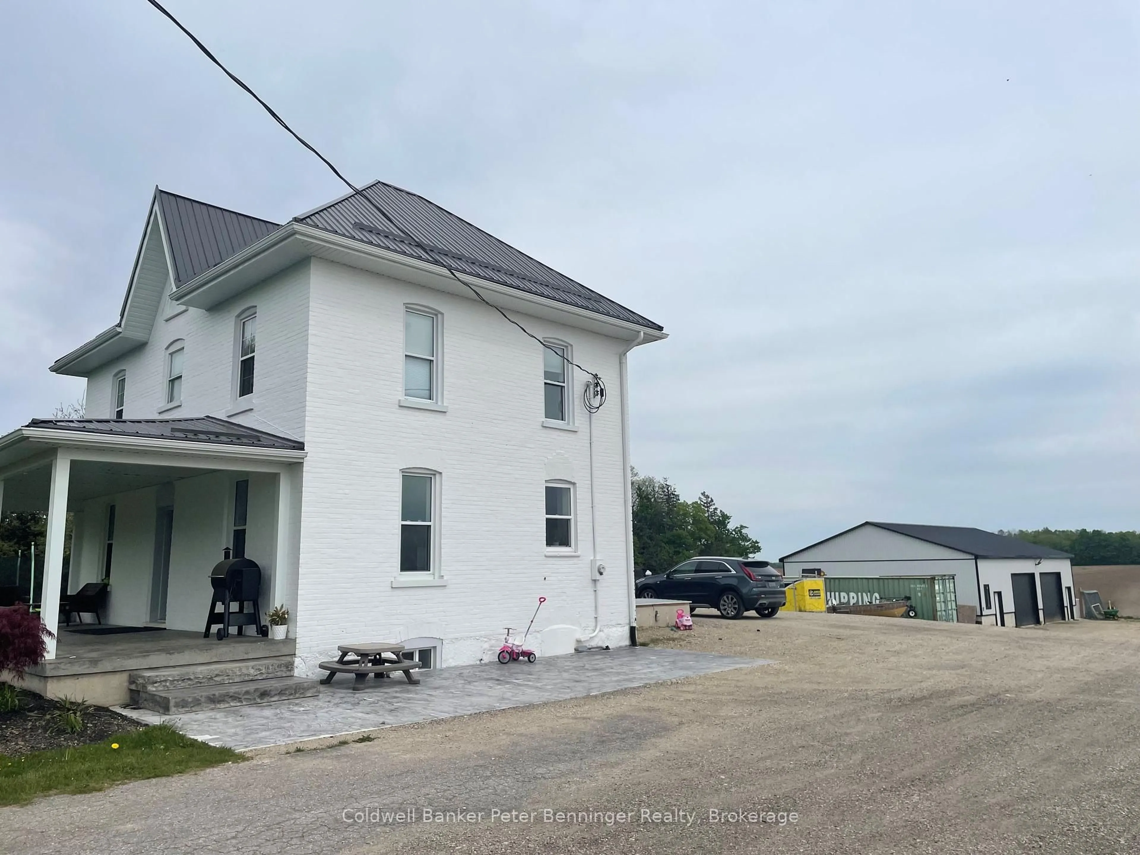 A pic from outside/outdoor area/front of a property/back of a property/a pic from drone, building for 53 Concession 6 Concession, Brockton Ontario N0G 2V0