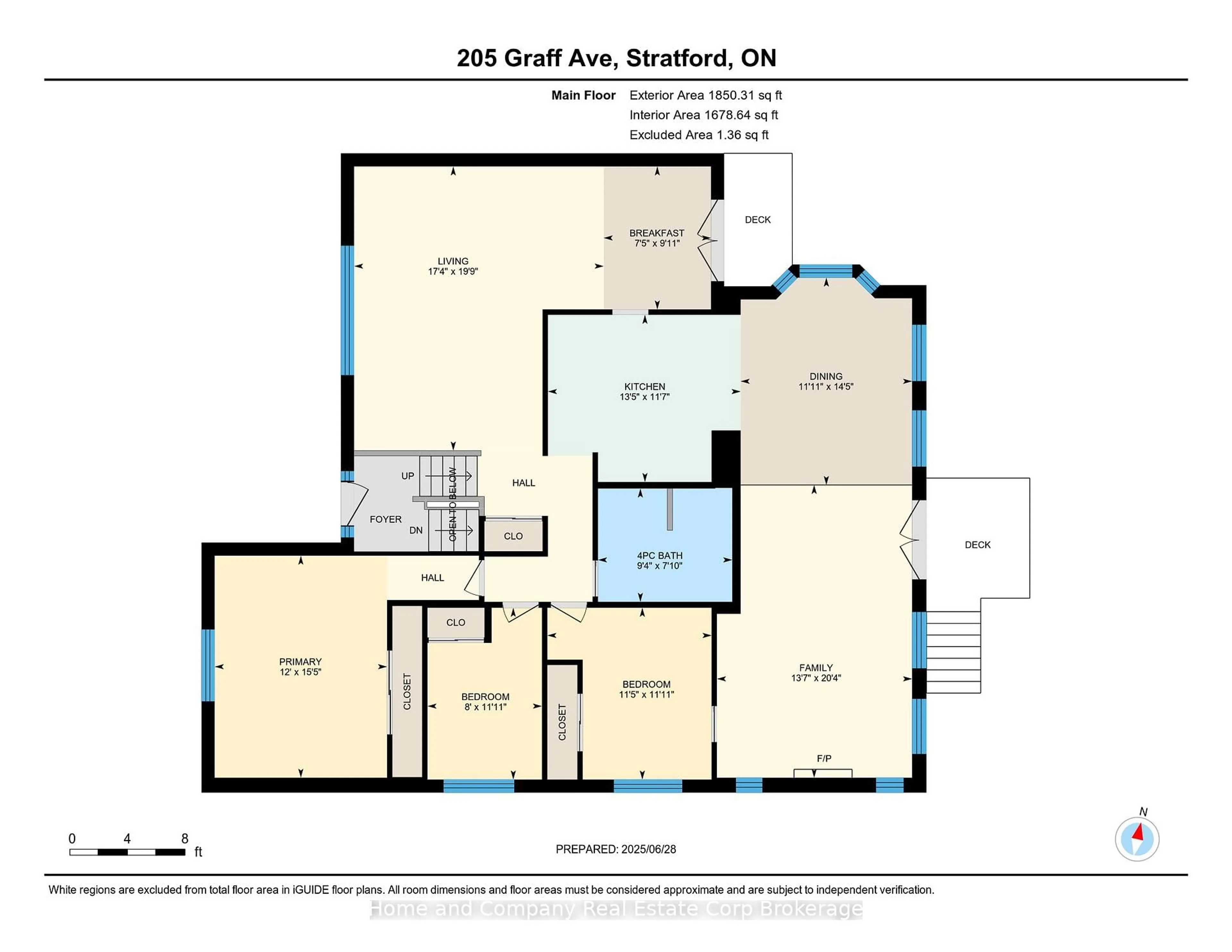 Floor plan for 205 Graff Ave, Stratford Ontario N5A 5L8