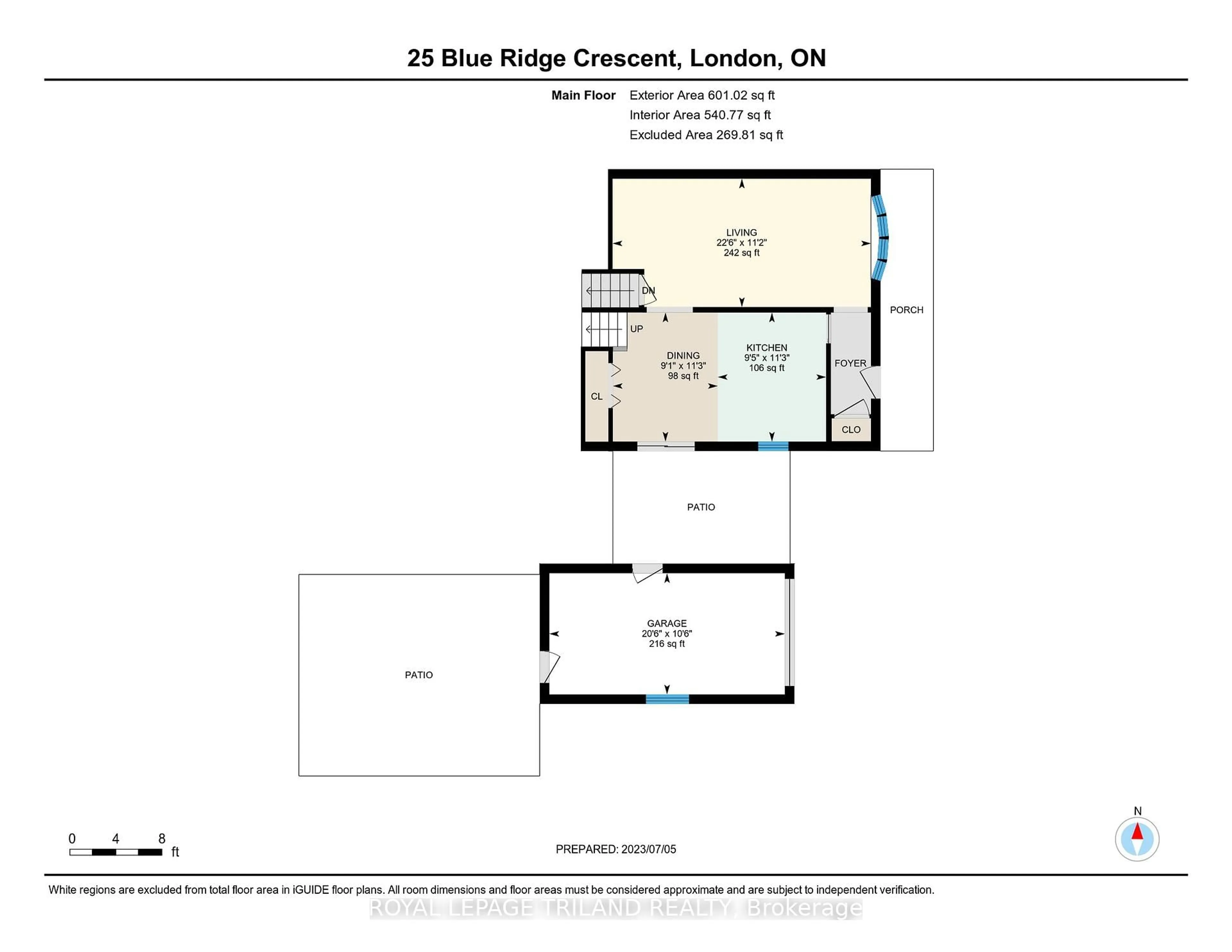 Floor plan for 25 Blue Ridge Cres, London South Ontario N6K 2W9