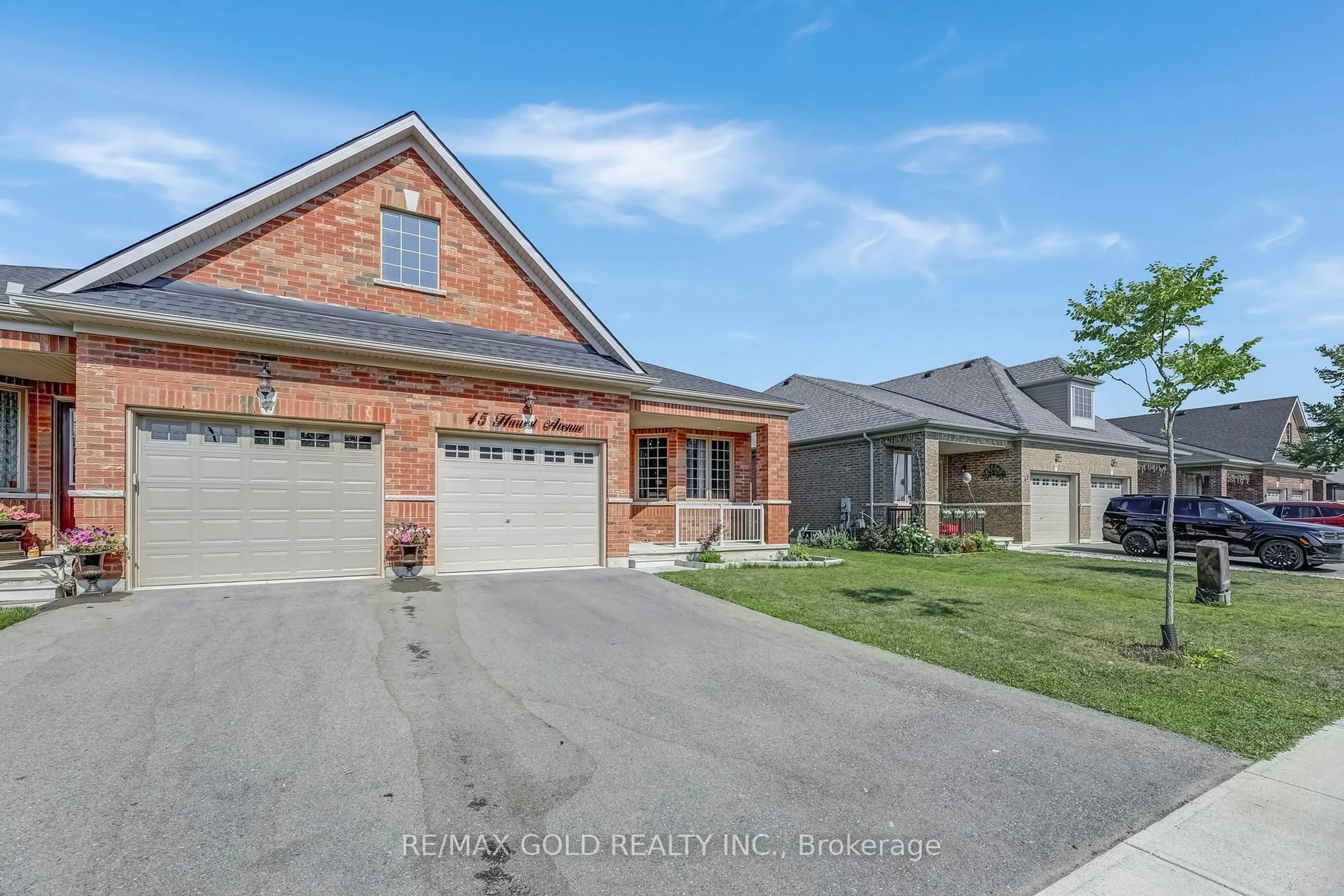 Home with brick exterior material, street for 45 Harvest Ave, Tillsonburg Ontario N4G 0H9