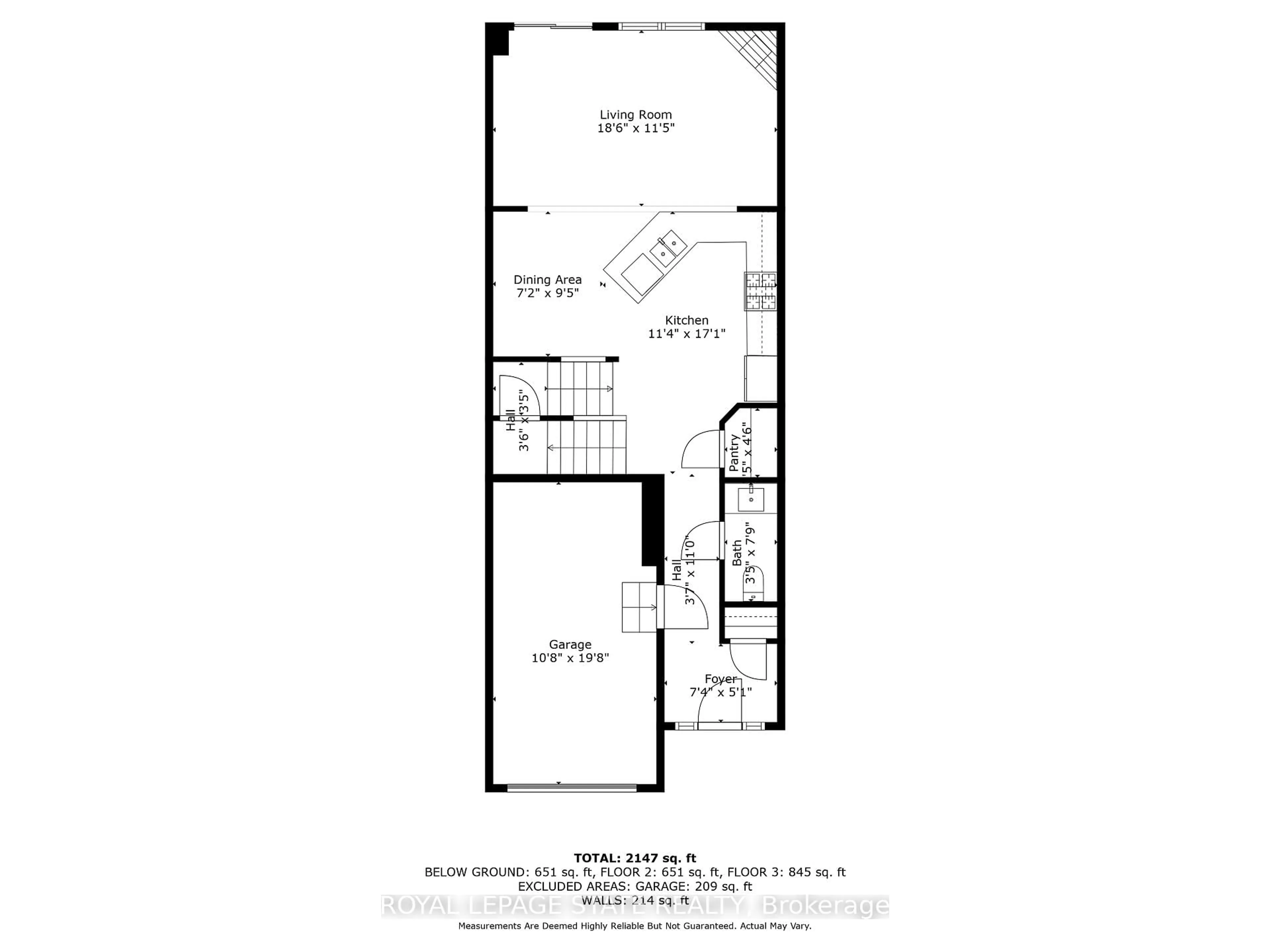 Floor plan for 139 Lormont Blvd, Hamilton Ontario L8J 0J9