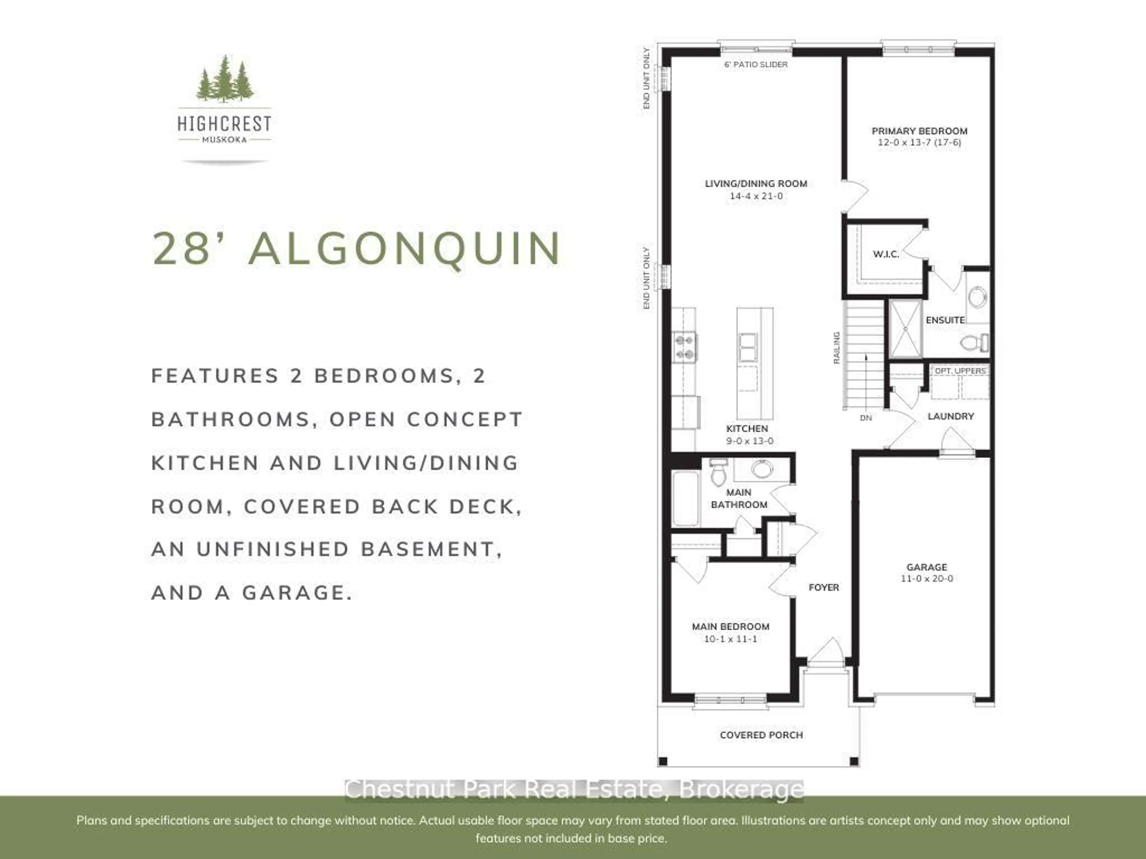 Floor plan for 16 Pine Needle Way, Huntsville Ontario P1H 1M3
