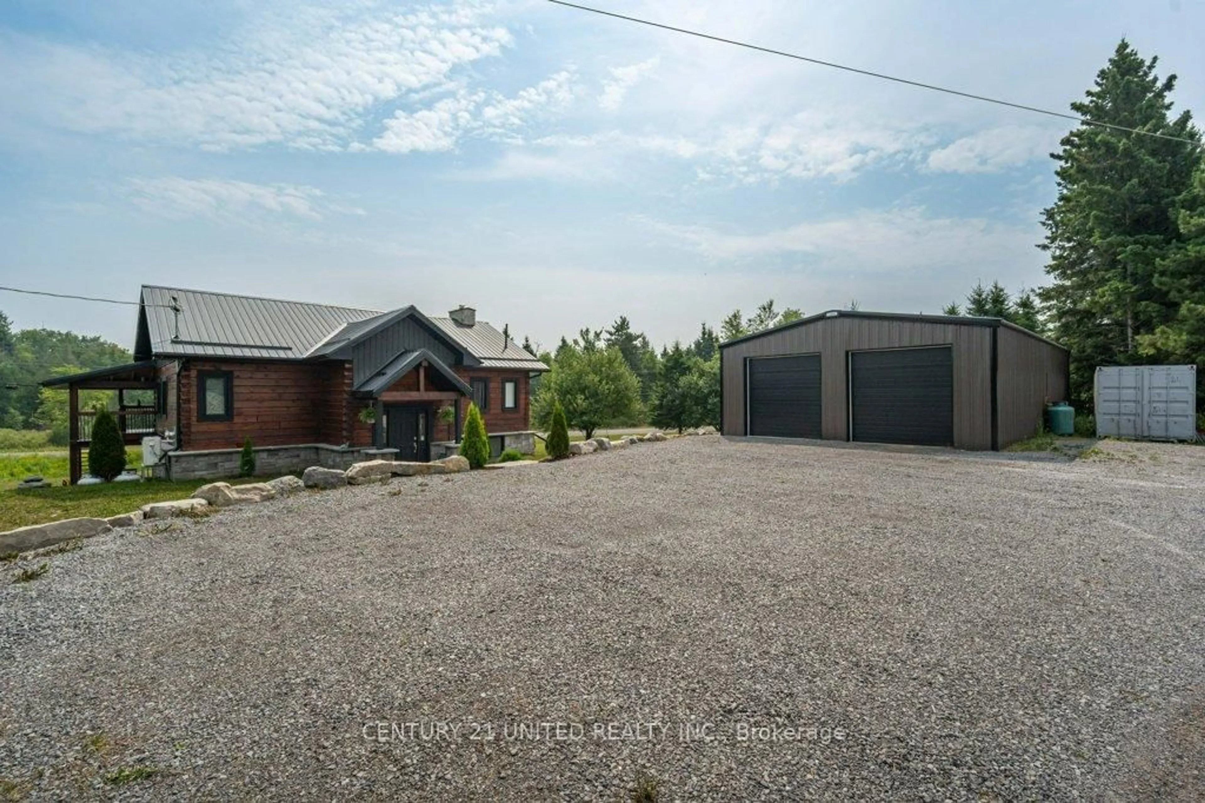 A pic from outside/outdoor area/front of a property/back of a property/a pic from drone, building for 20 Bell Rd, Limoges Ontario K0K 2M0