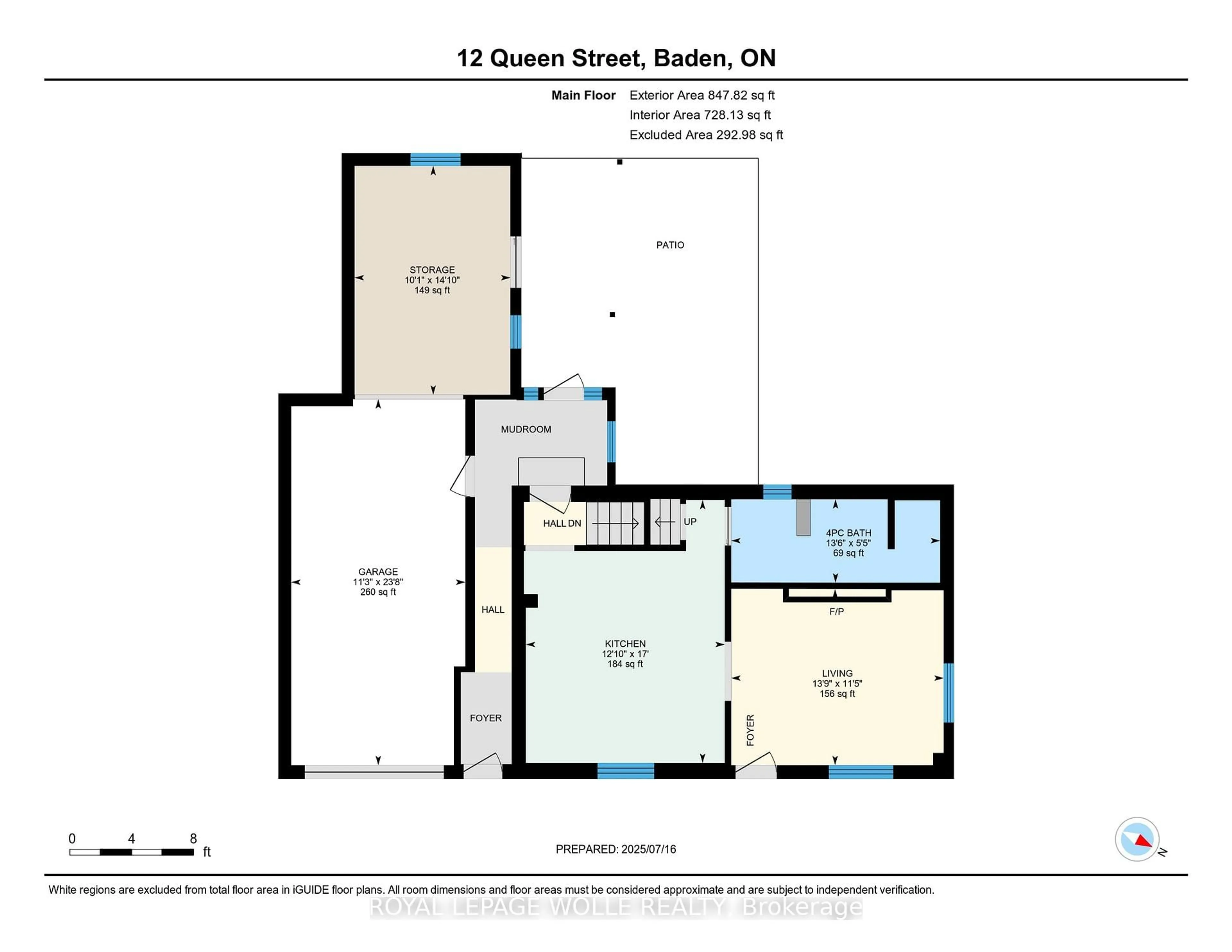 Floor plan for 12 Queen St, Wilmot Ontario N3A 2N1