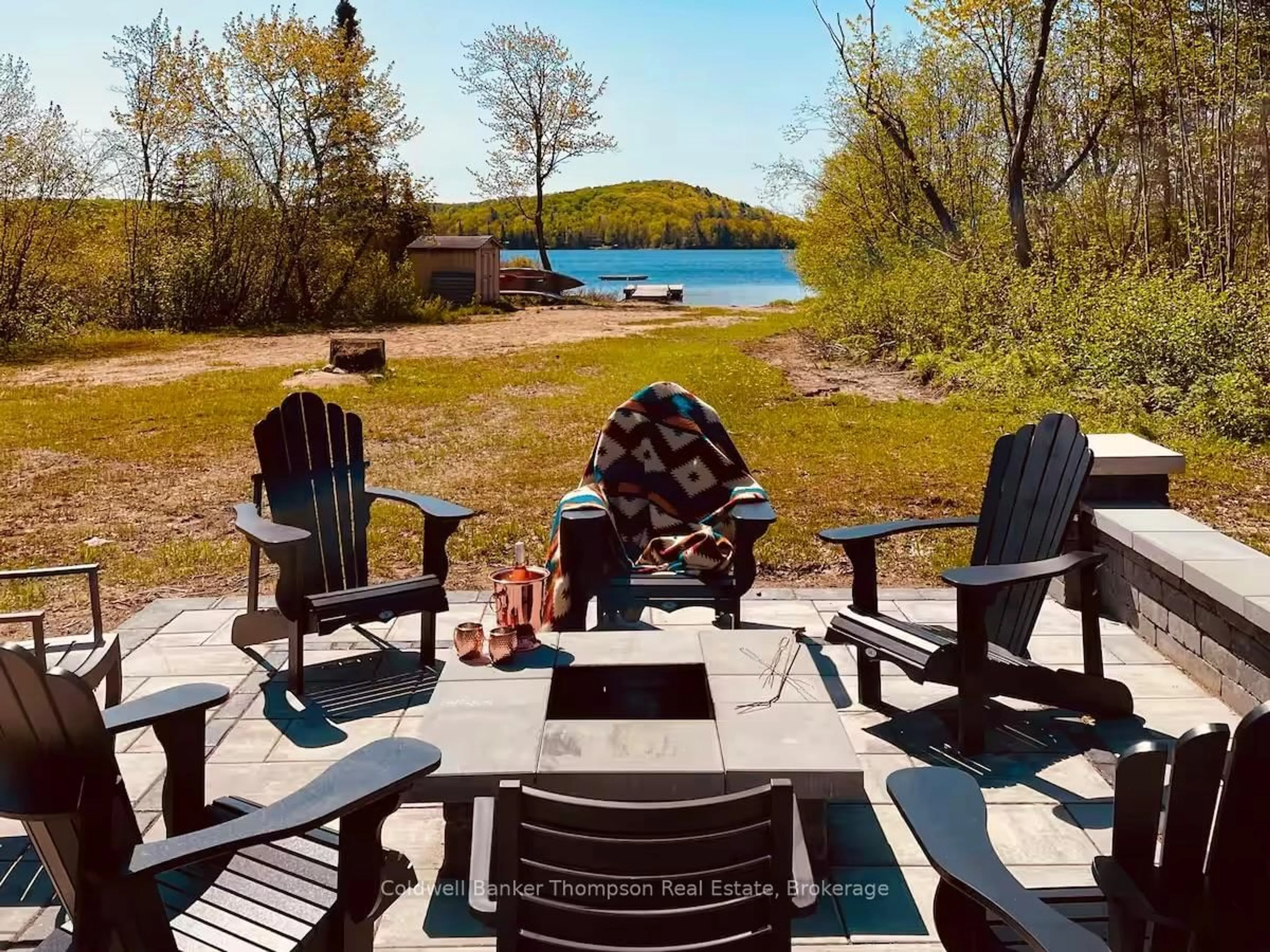 Patio, water/lake/river/ocean view for 475A Selena Dr, McMurrich/Monteith Ontario P1H 2J2