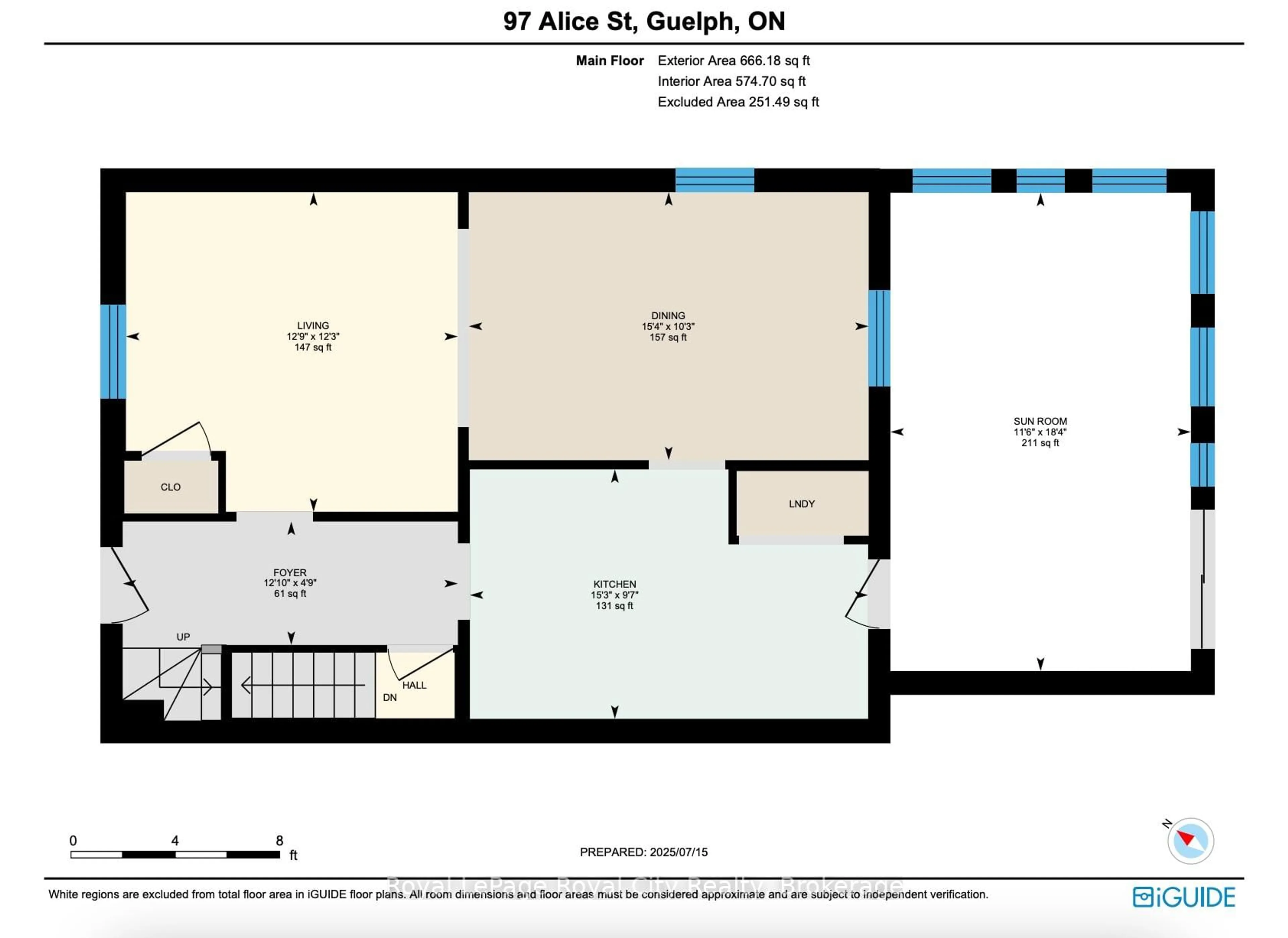 Floor plan for 97 Alice St, Guelph Ontario N1E 2Z7