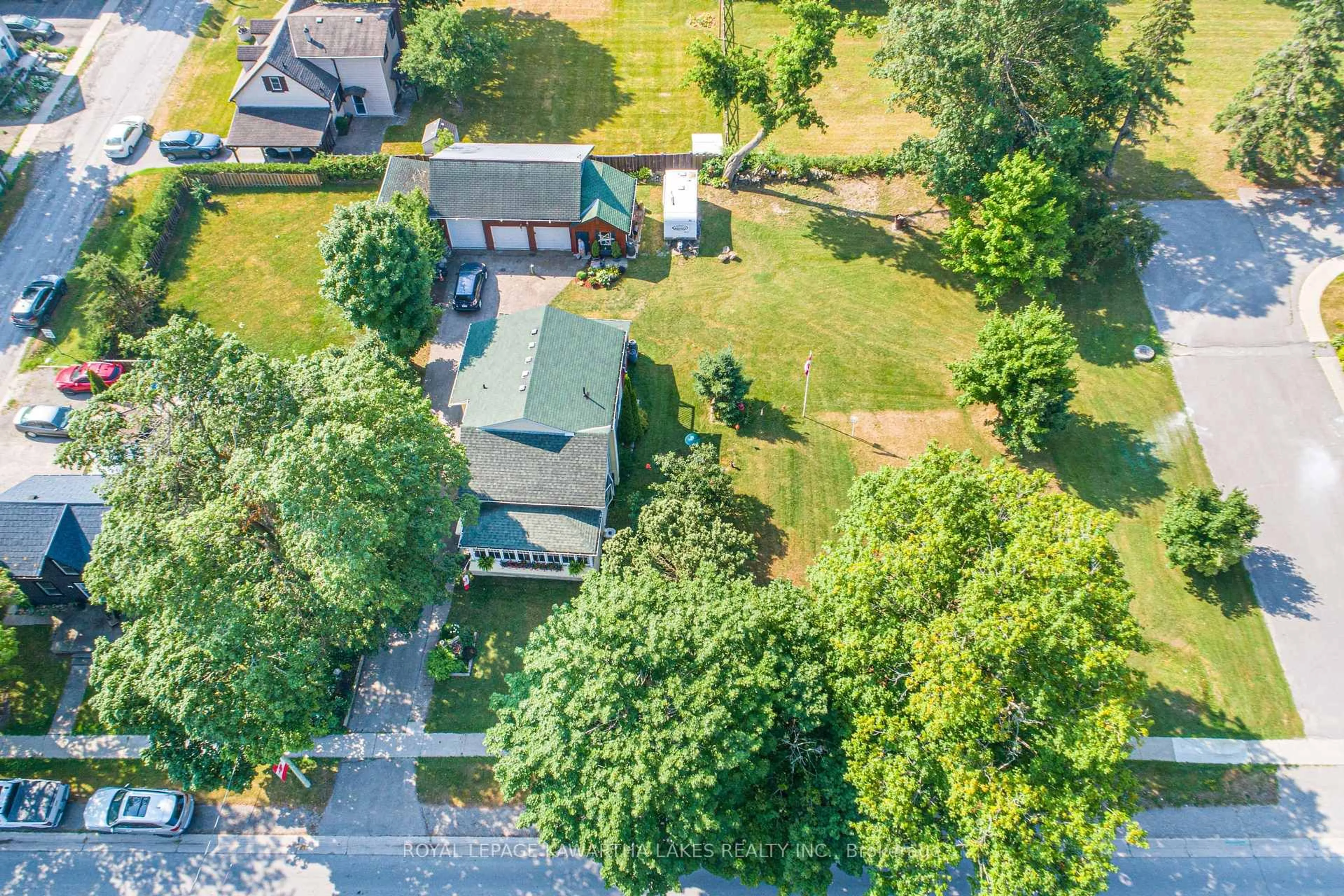 A pic from outside/outdoor area/front of a property/back of a property/a pic from drone, street for 1028 Little Britain Rd, Kawartha Lakes Ontario K0M 2C0
