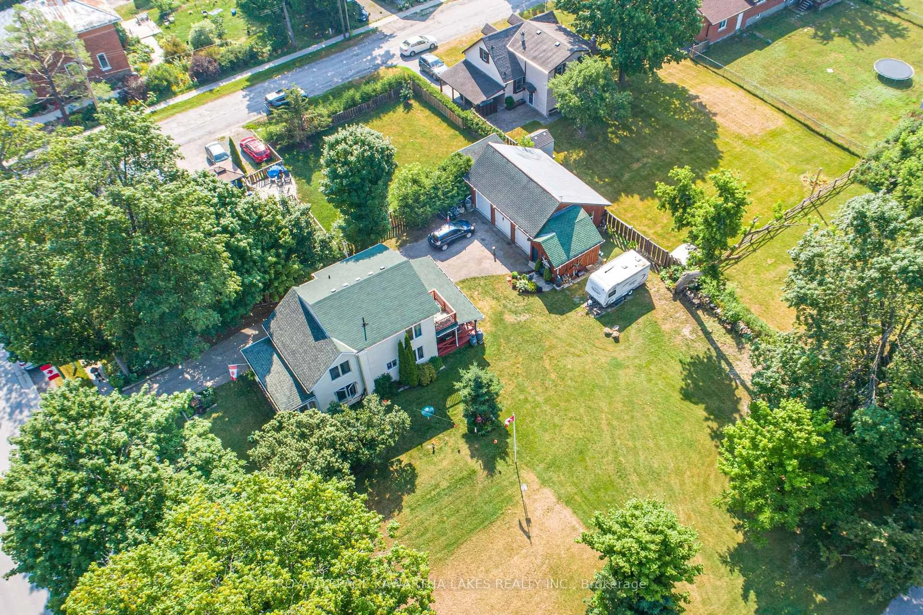 A pic from outside/outdoor area/front of a property/back of a property/a pic from drone, street for 1028 Little Britain Rd, Kawartha Lakes Ontario K0M 2C0