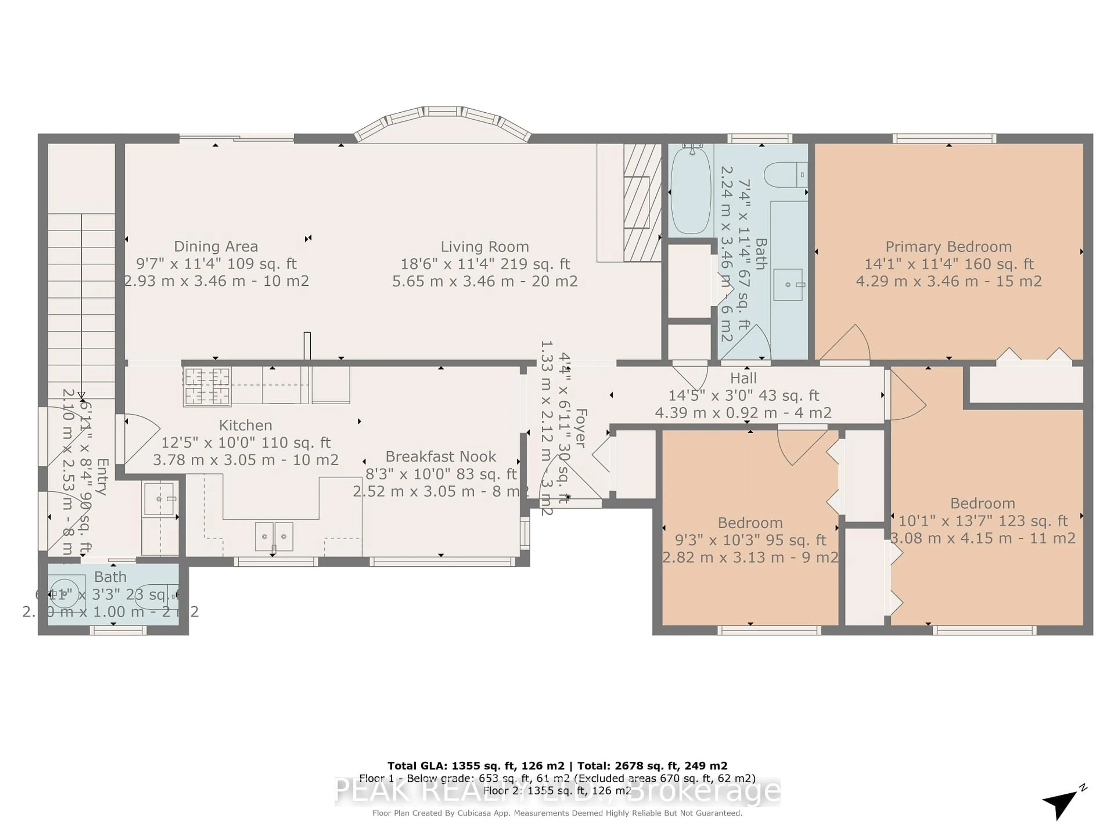 Floor plan for 74 Curtis Ave, Brant Ontario N3L 3J7