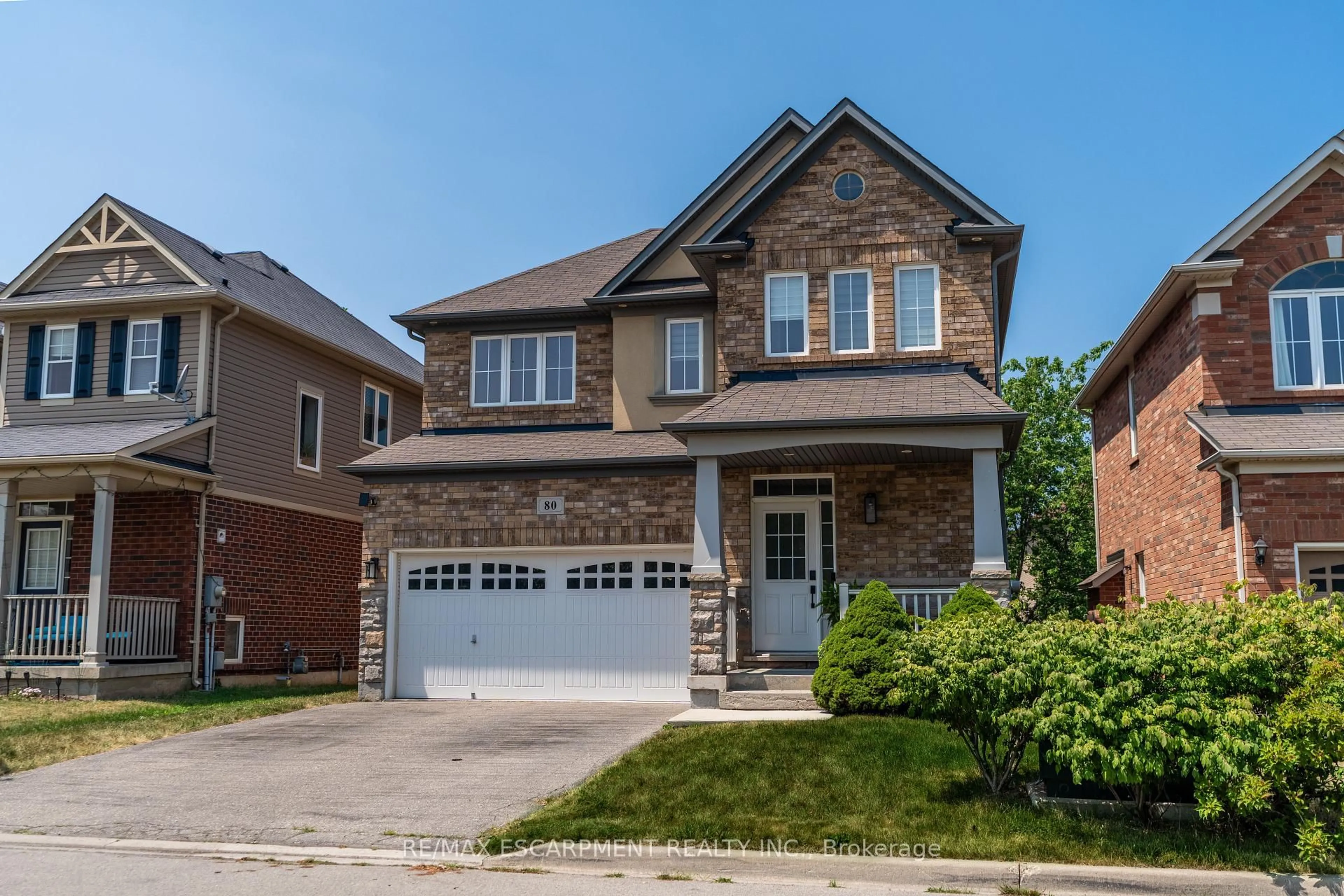Home with brick exterior material, street for 80 Montreal Circ, Hamilton Ontario L8E 0C9