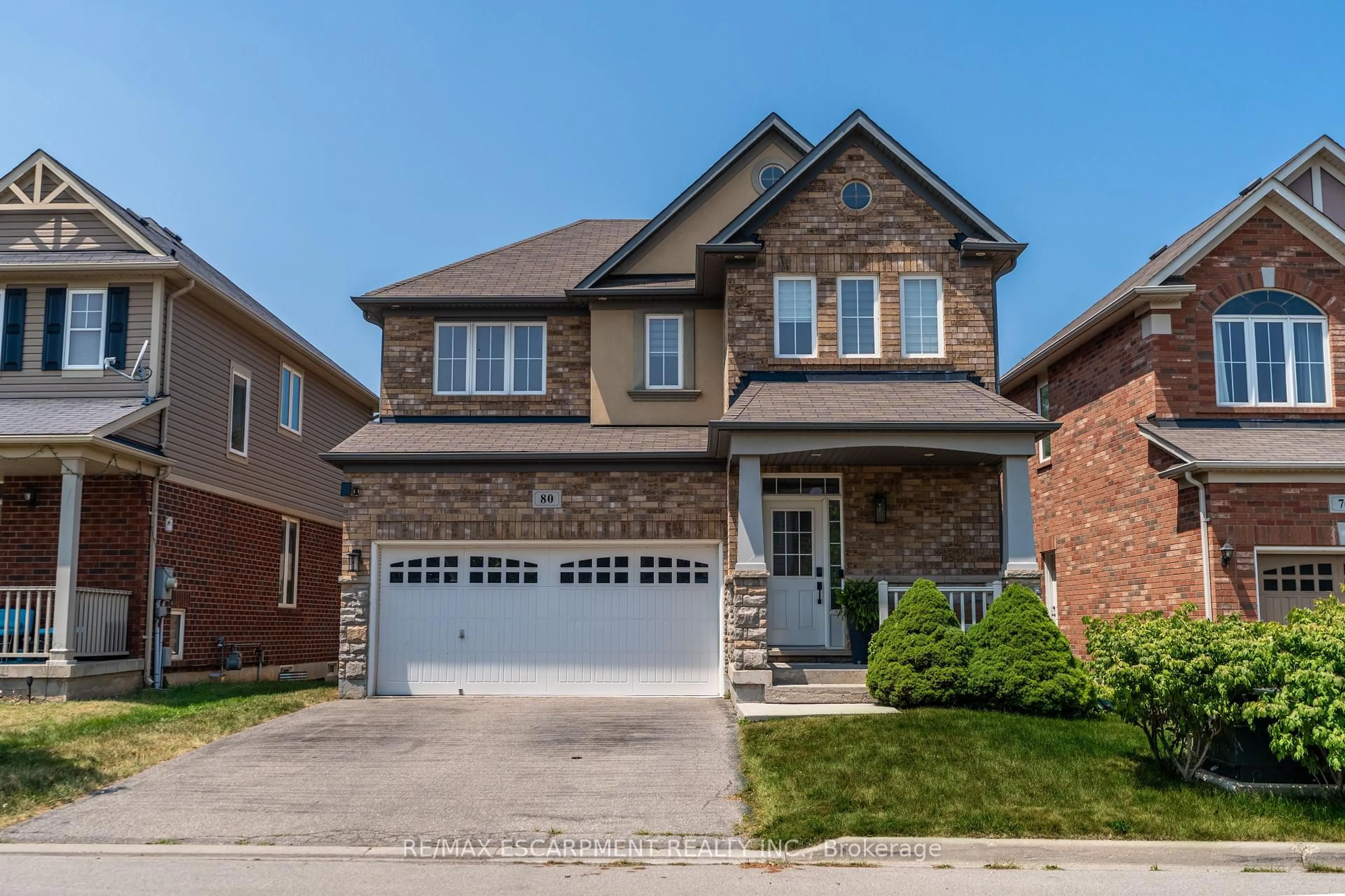 Home with brick exterior material, street for 80 Montreal Circ, Hamilton Ontario L8E 0C9