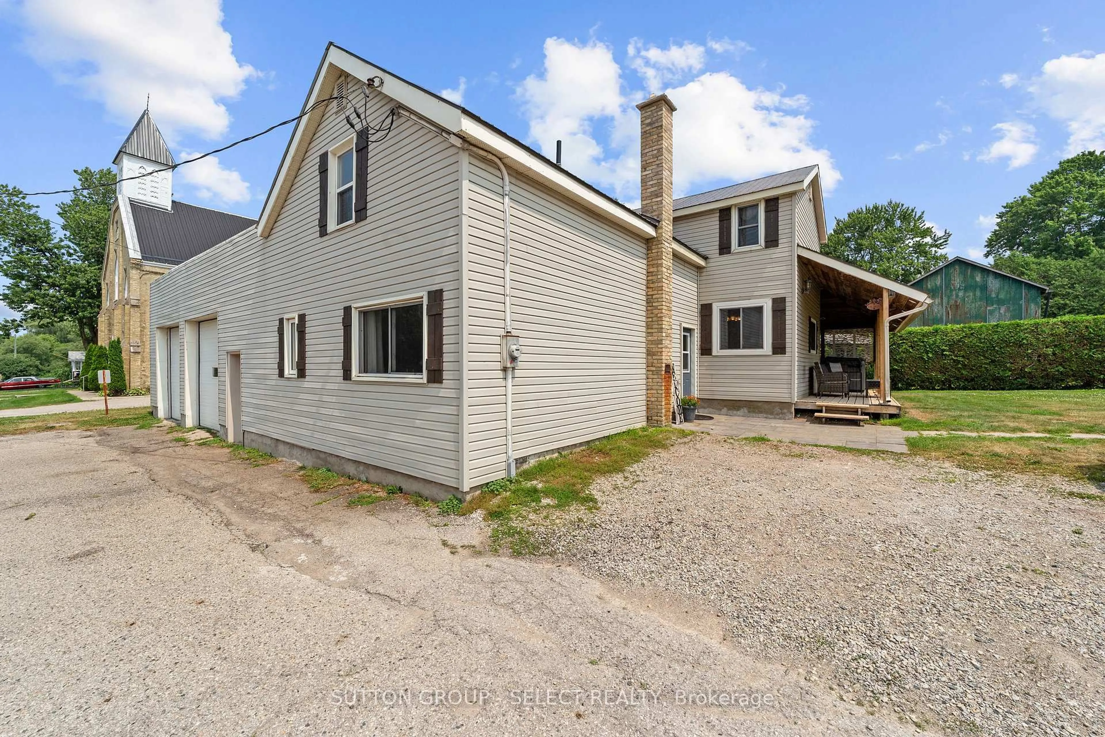A pic from outside/outdoor area/front of a property/back of a property/a pic from drone, street for 1909 164 Kirkton Rd, Perth South Ontario N0K 1K0