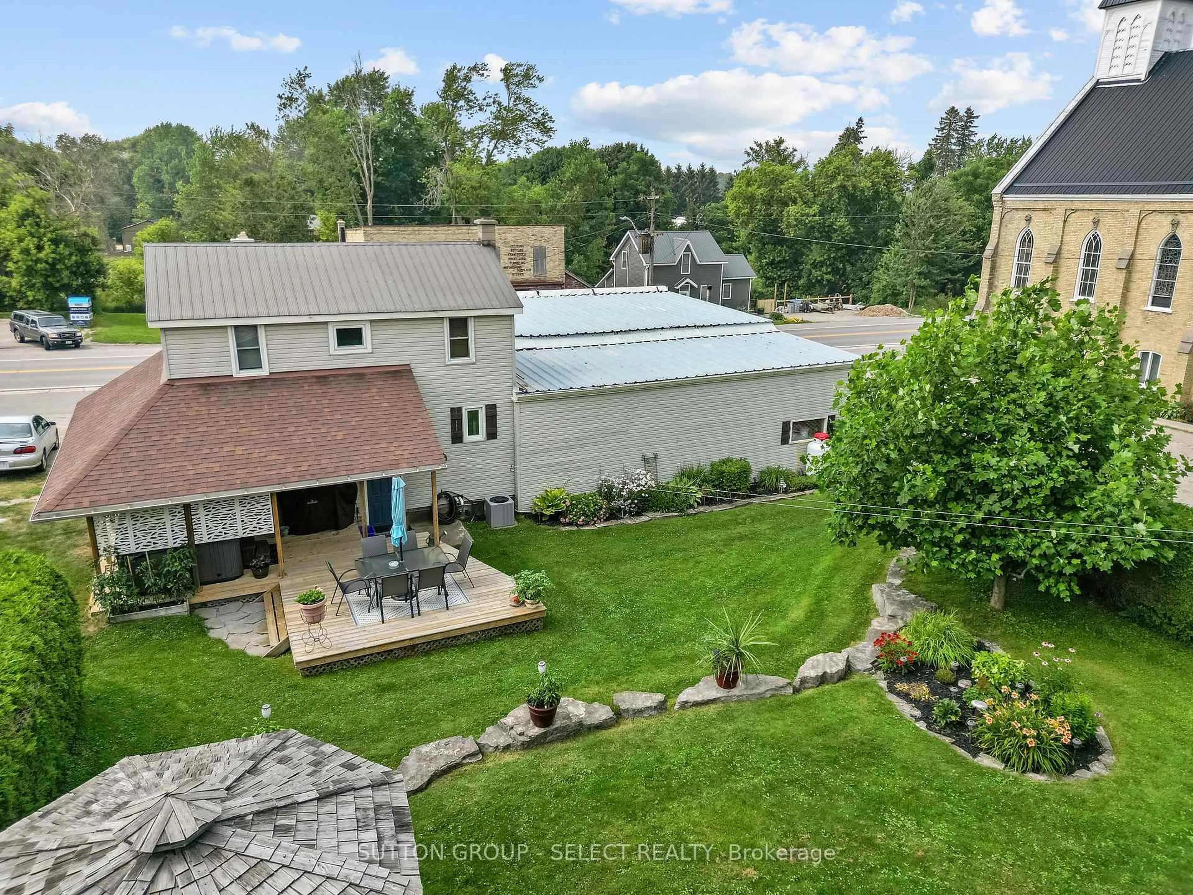 A pic from outside/outdoor area/front of a property/back of a property/a pic from drone, unknown for 1909 164 Kirkton Rd, Perth South Ontario N0K 1K0
