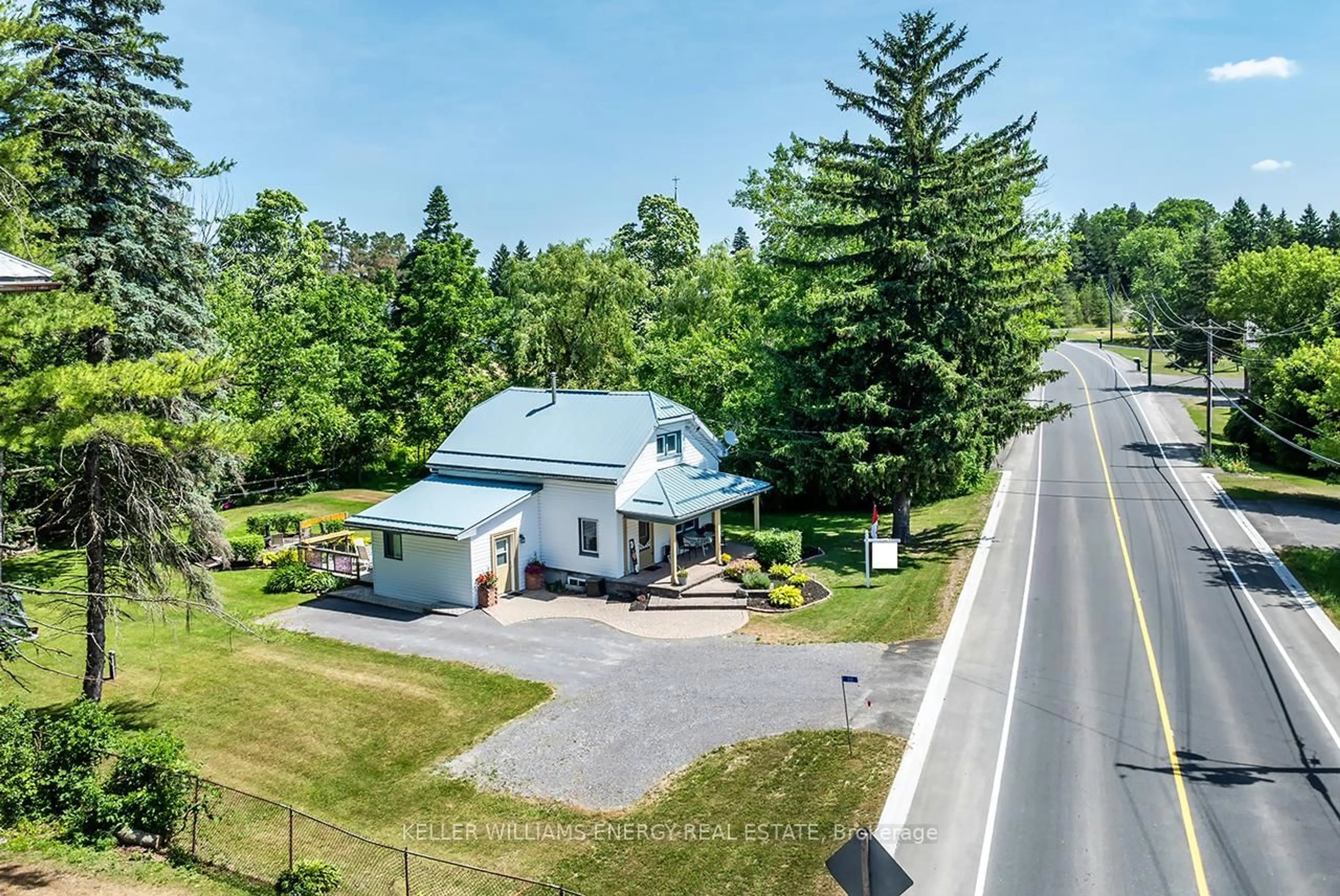 A pic from outside/outdoor area/front of a property/back of a property/a pic from drone, unknown for 68 County 5 Rd, Quinte West Ontario K0K 3M0