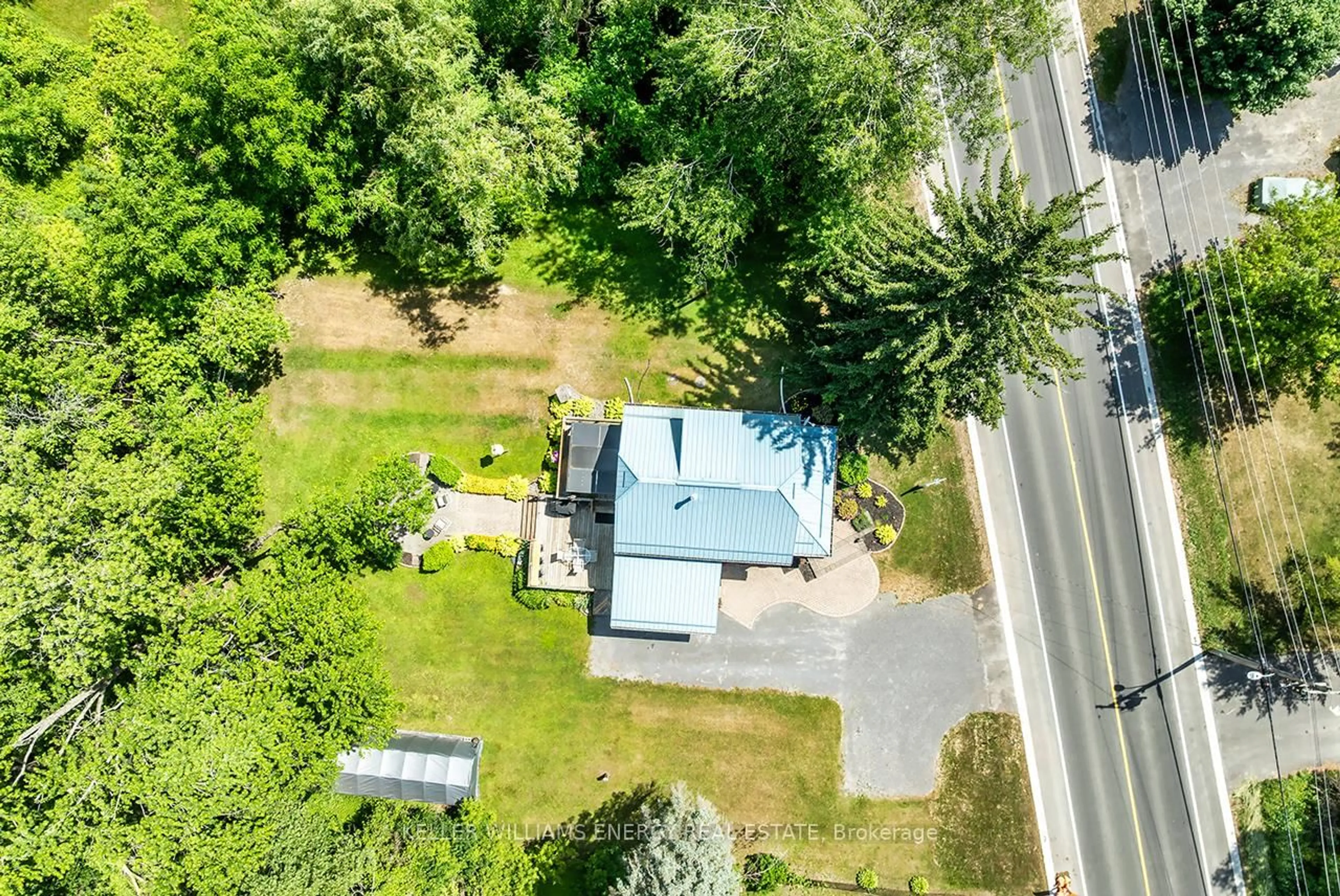 A pic from outside/outdoor area/front of a property/back of a property/a pic from drone, street for 68 County 5 Rd, Quinte West Ontario K0K 3M0