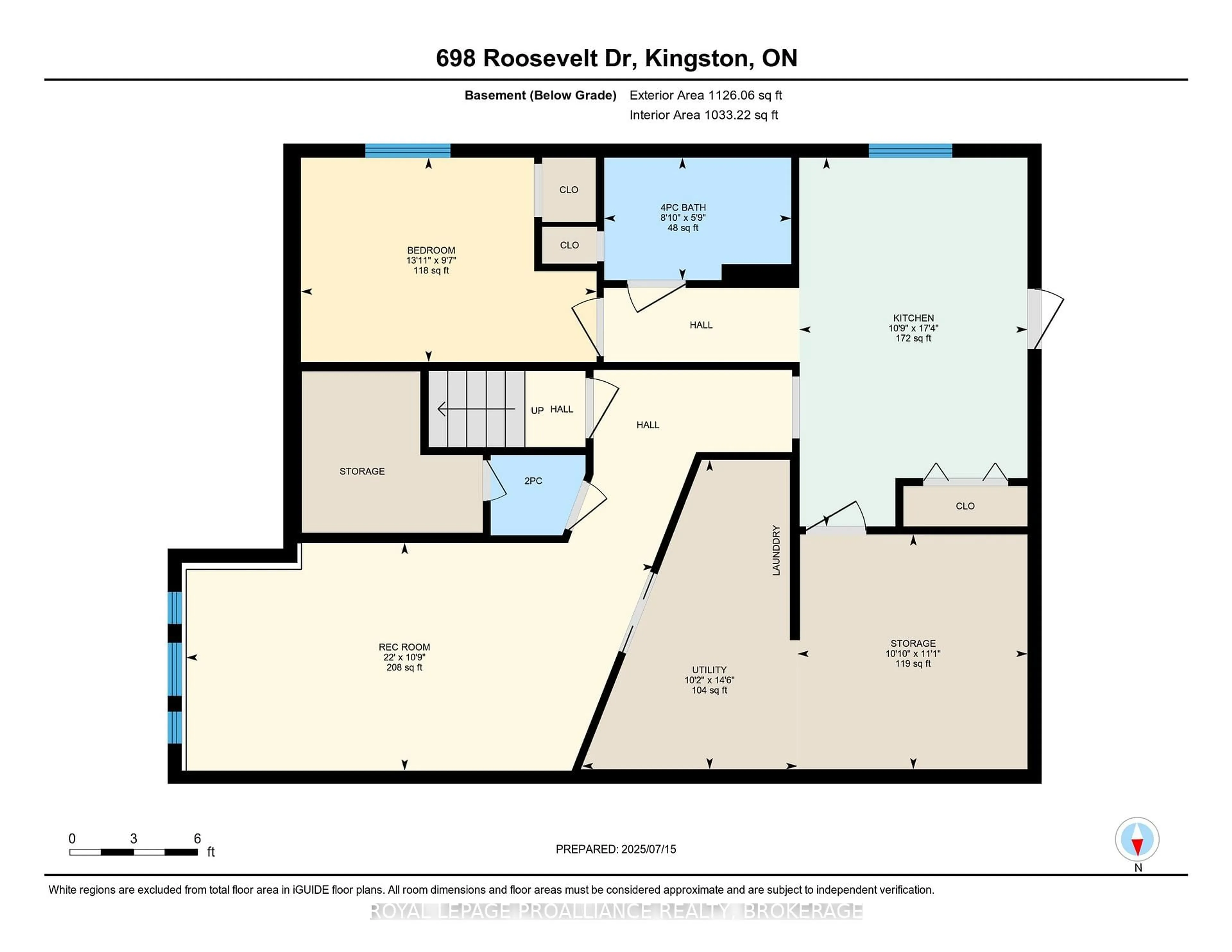 Floor plan for 698 Roosevelt Dr, Kingston Ontario K7M 8V3