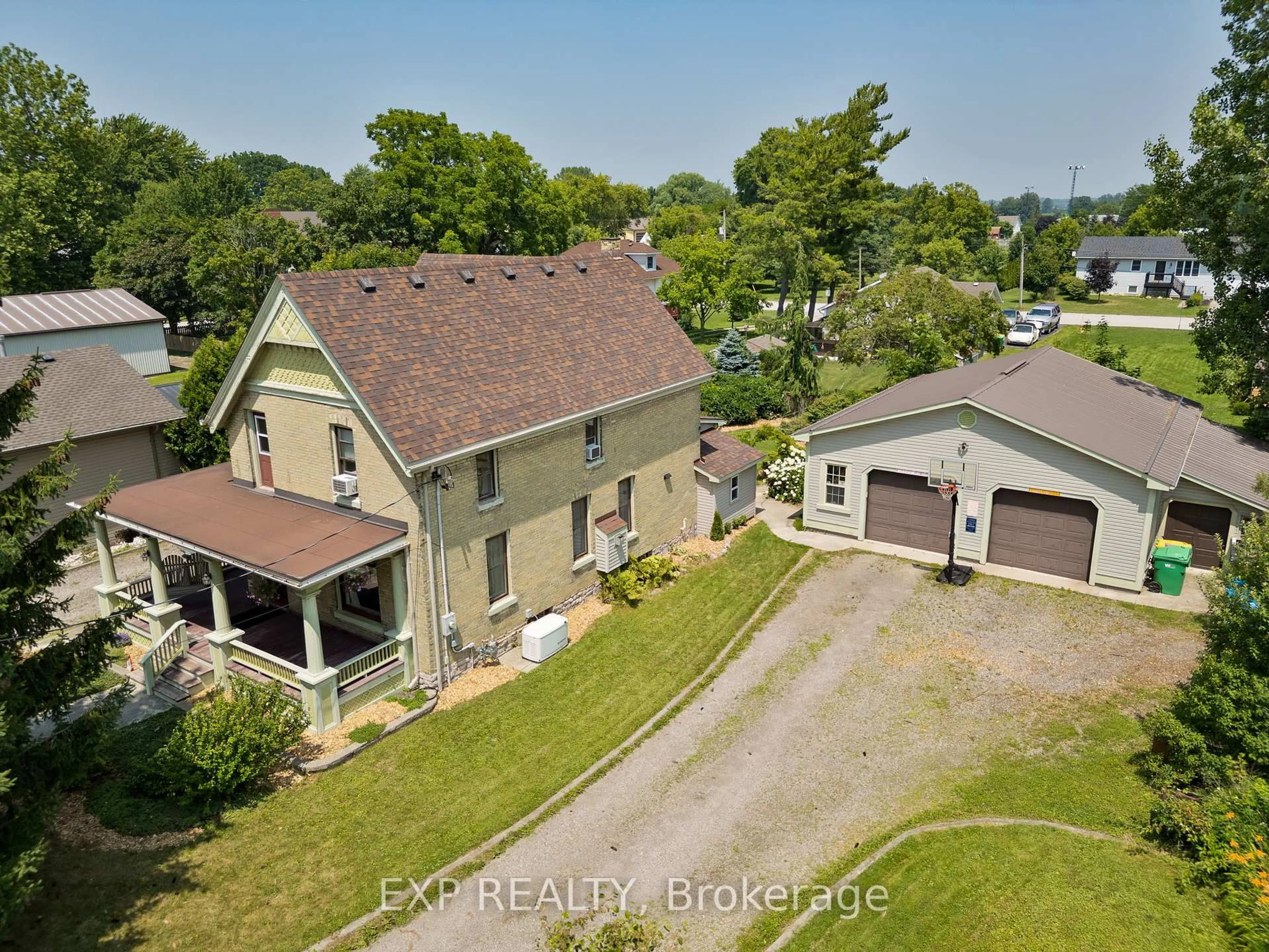 A pic from outside/outdoor area/front of a property/back of a property/a pic from drone, street for 22684 THAMES Rd, Southwest Middlesex Ontario N0L 1A0