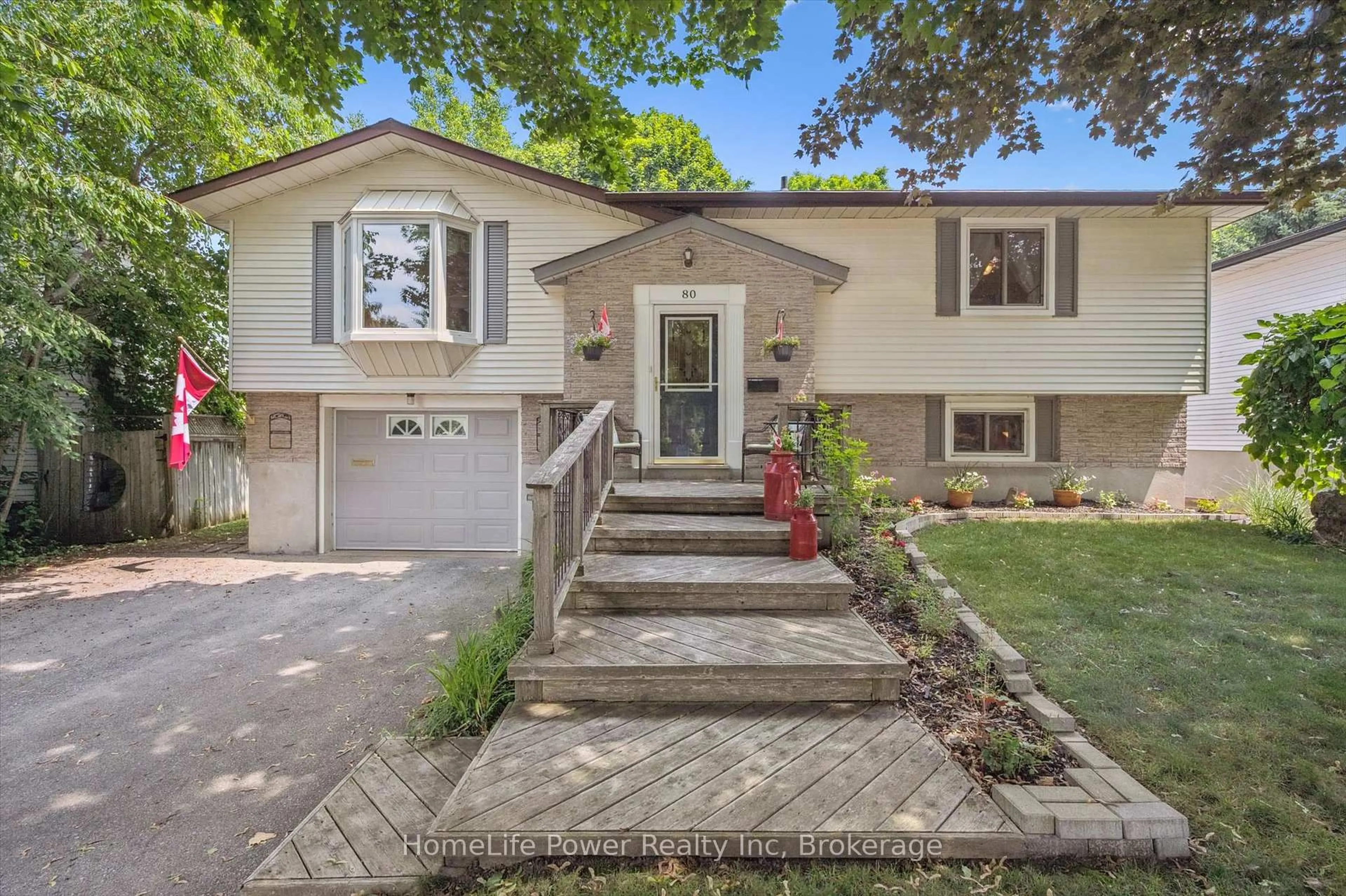 Home with vinyl exterior material, street for 80 Steffler Dr, Guelph Ontario N1G 3J9