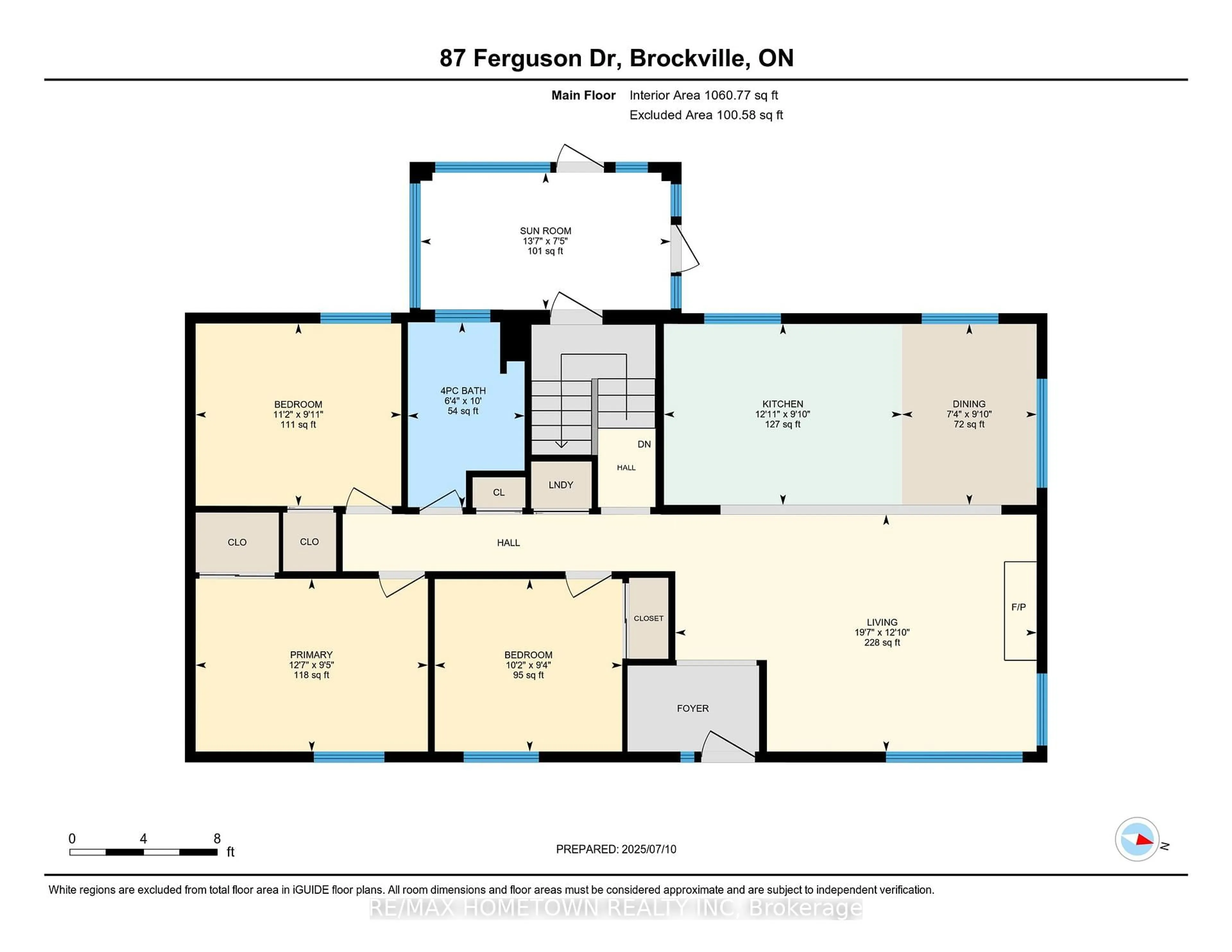 Floor plan for 87 Ferguson Dr, Brockville Ontario K6V 4P9