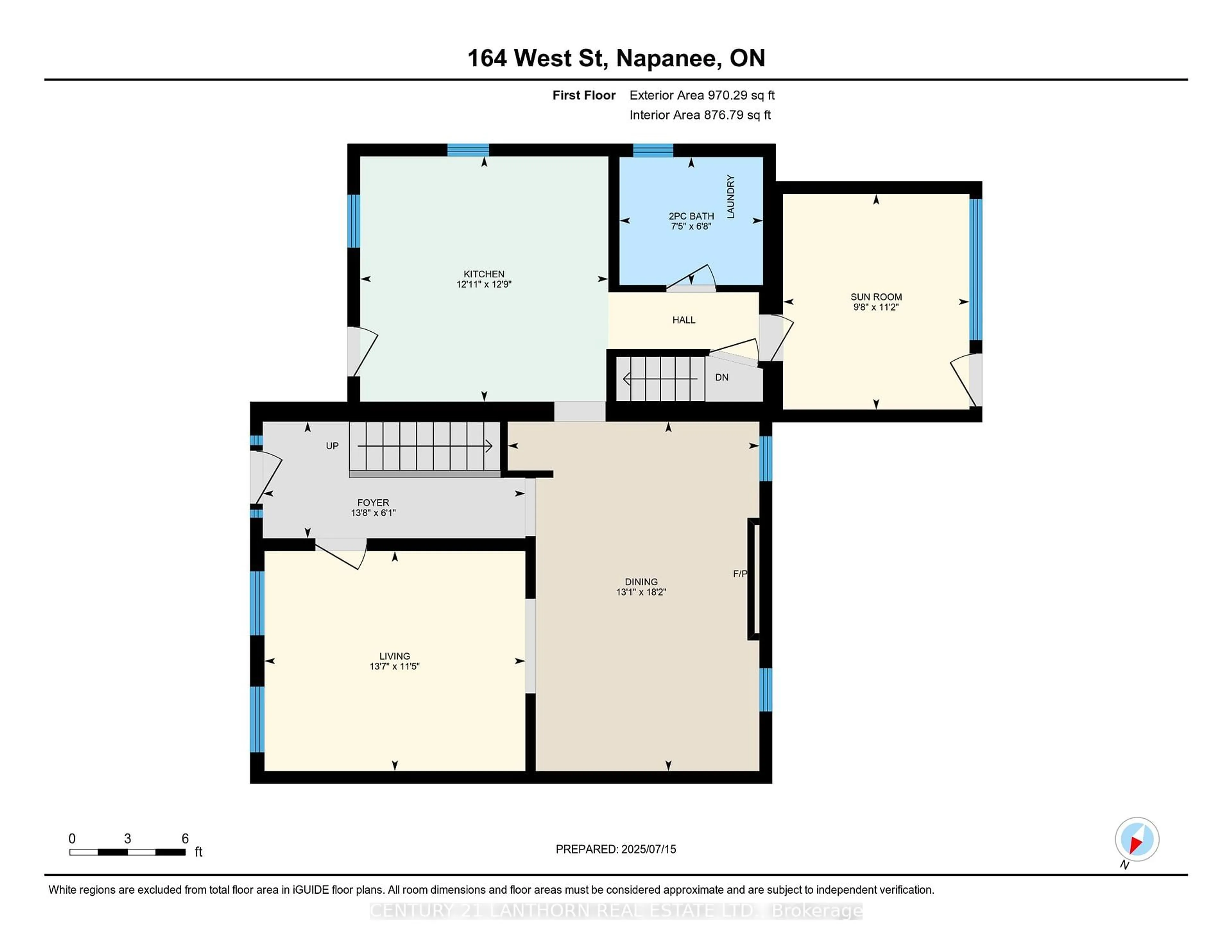 Floor plan for 164 West St, Greater Napanee Ontario K7R 2P6