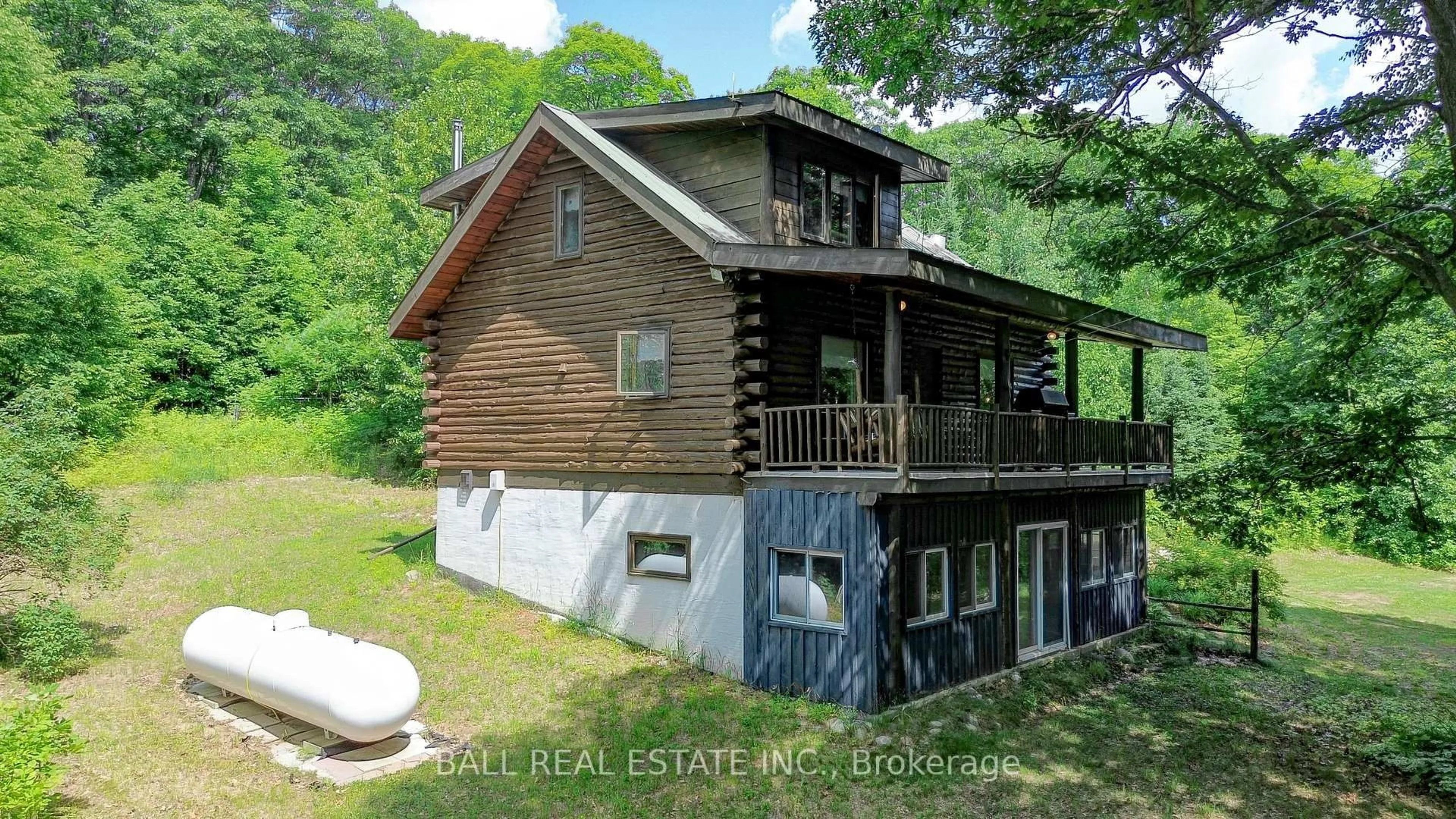 A pic from outside/outdoor area/front of a property/back of a property/a pic from drone, water/lake/river/ocean view for 280 Trout Lake Rd, Palmer Rapids Ontario K0J 2E0