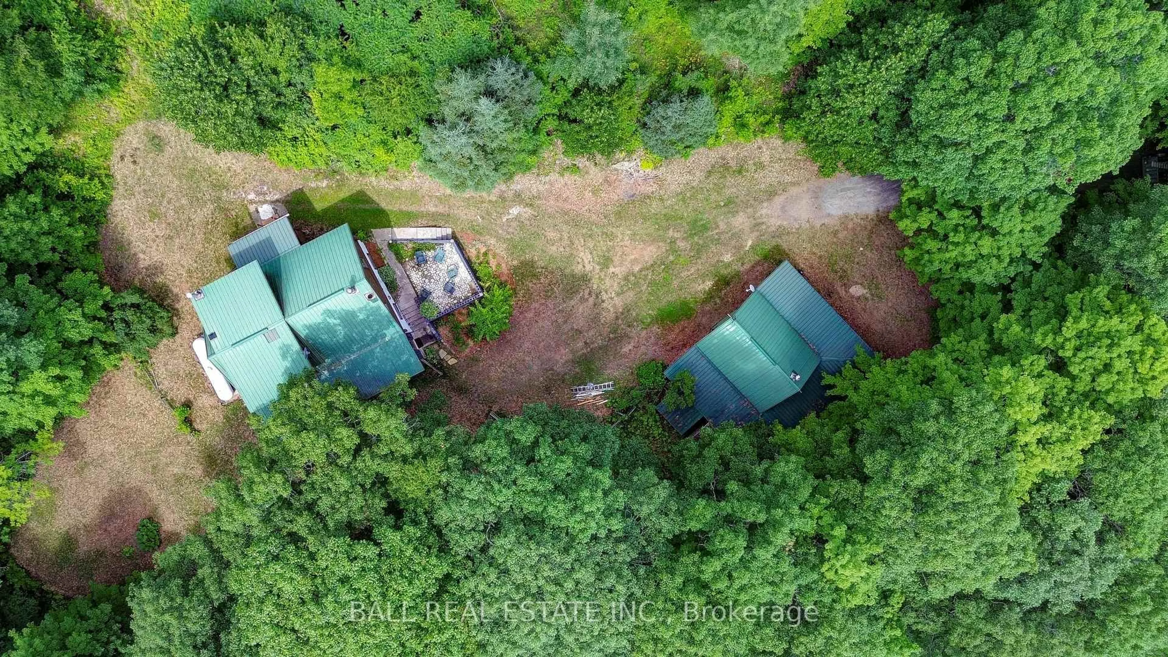 A pic from outside/outdoor area/front of a property/back of a property/a pic from drone, forest/trees view for 280 Trout Lake Rd, Palmer Rapids Ontario K0J 2E0
