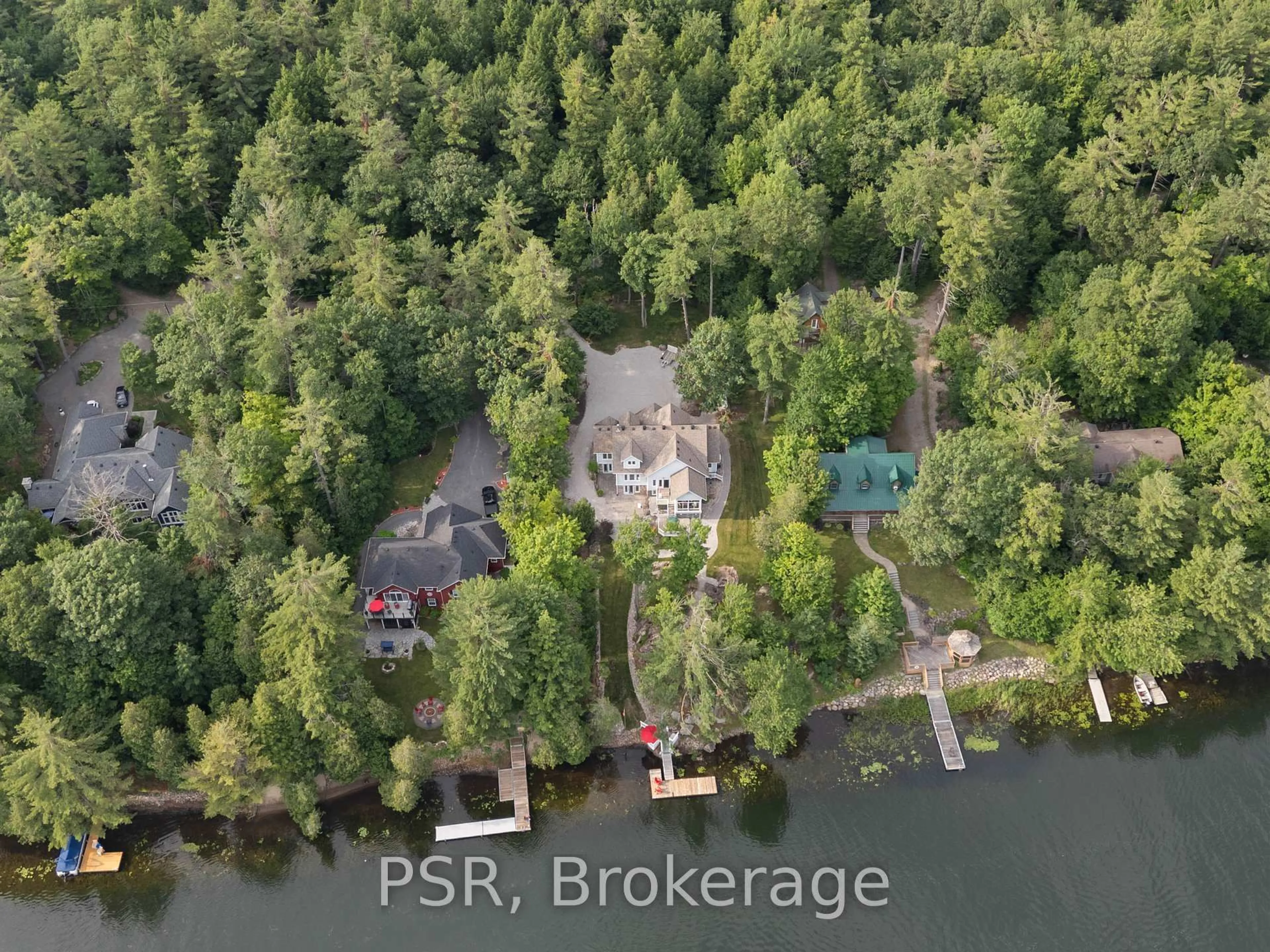 A pic from outside/outdoor area/front of a property/back of a property/a pic from drone, water/lake/river/ocean view for 1061 Catherine Bagley Rd, Gravenhurst Ontario P0E 1N0