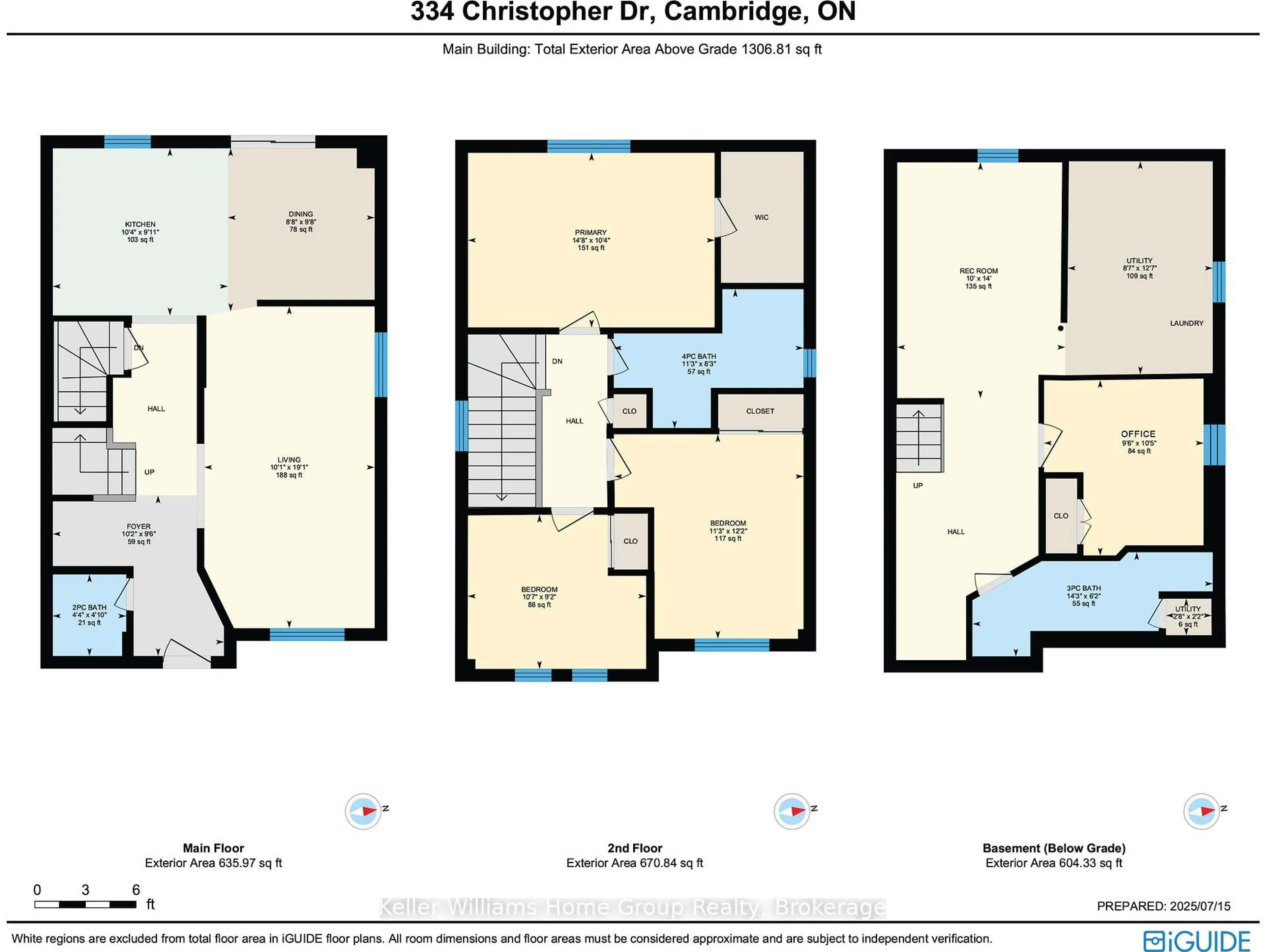 Floor plan for 334 Christopher Dr, Cambridge Ontario N1P 1B9