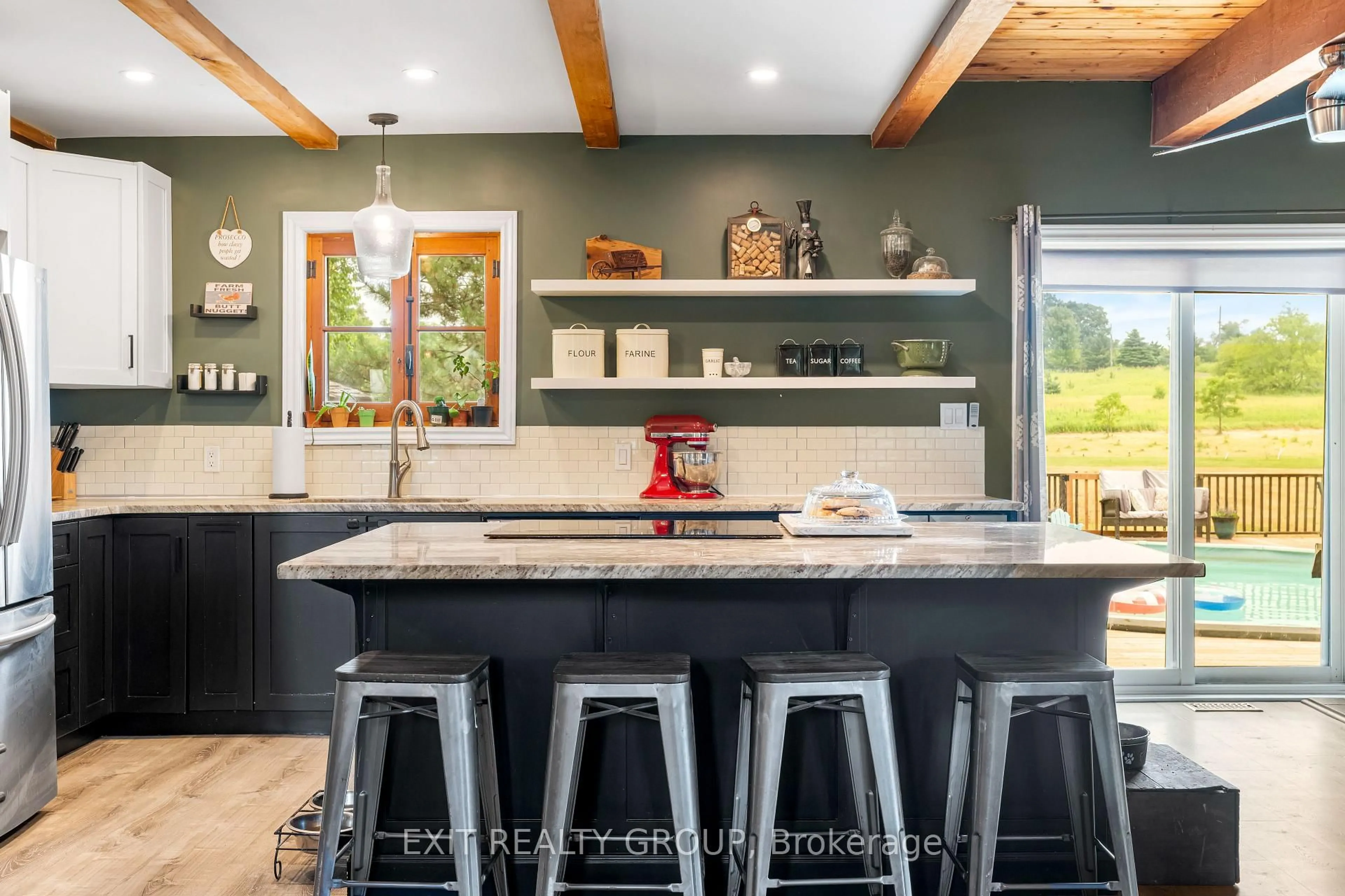 Open concept kitchen, ceramic/tile floor for 190 Golf Course Rd, Stirling Ontario K0K 3E0