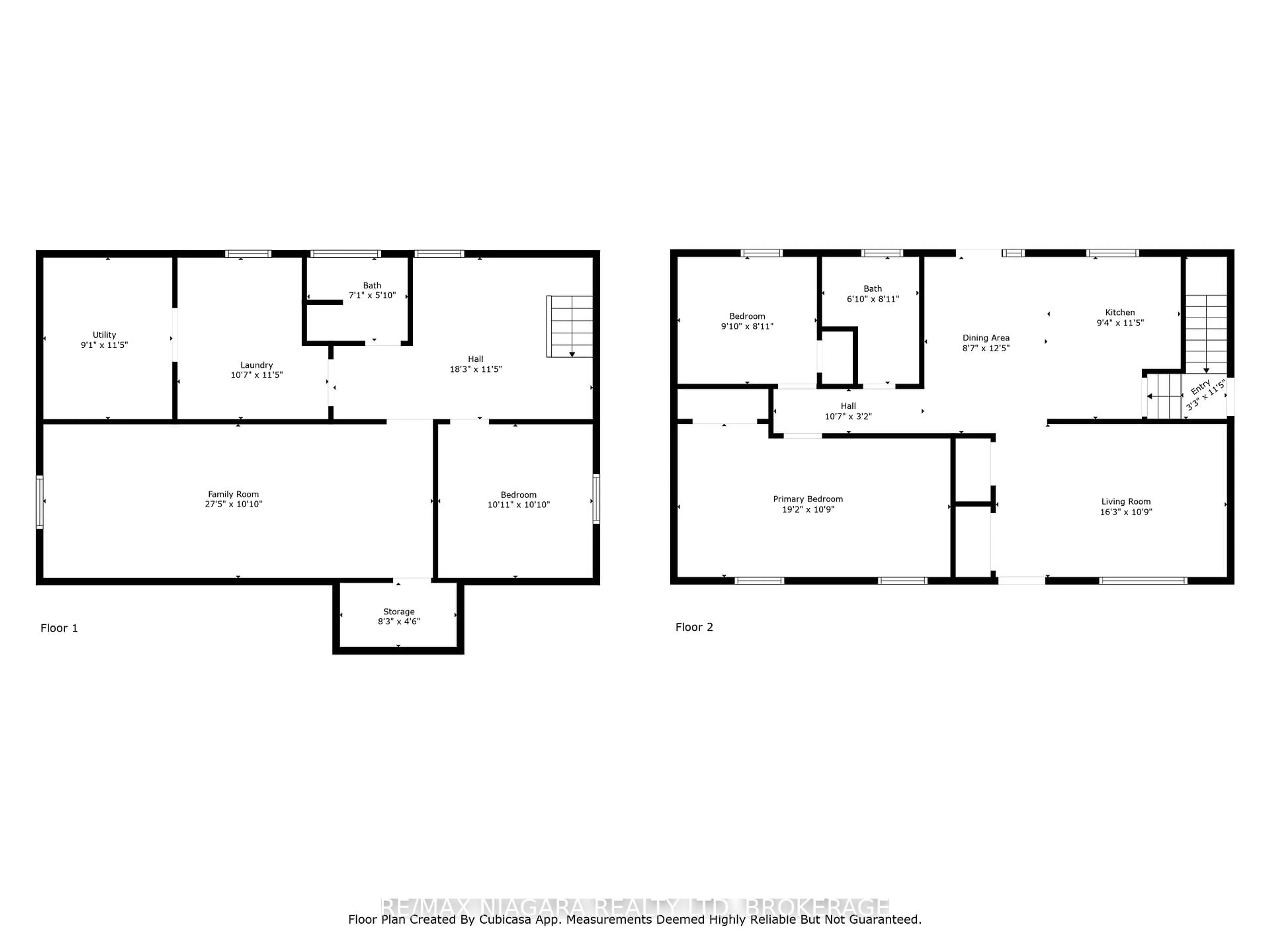 Floor plan for 18 Charles Ave, Welland Ontario L3B 1C8