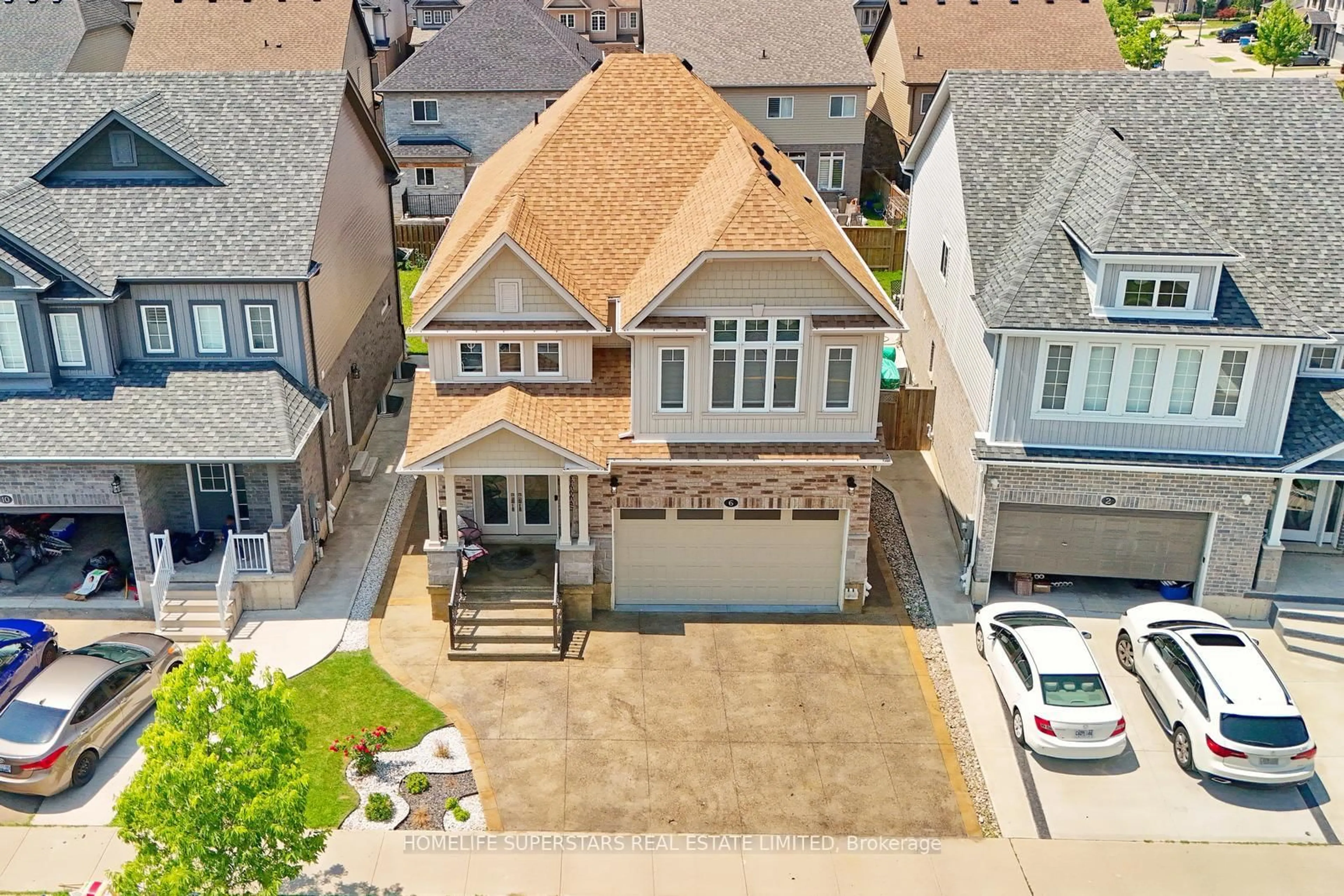 A pic from outside/outdoor area/front of a property/back of a property/a pic from drone, street for 6 Wildflower St, Kitchener Ontario N2P 0G7